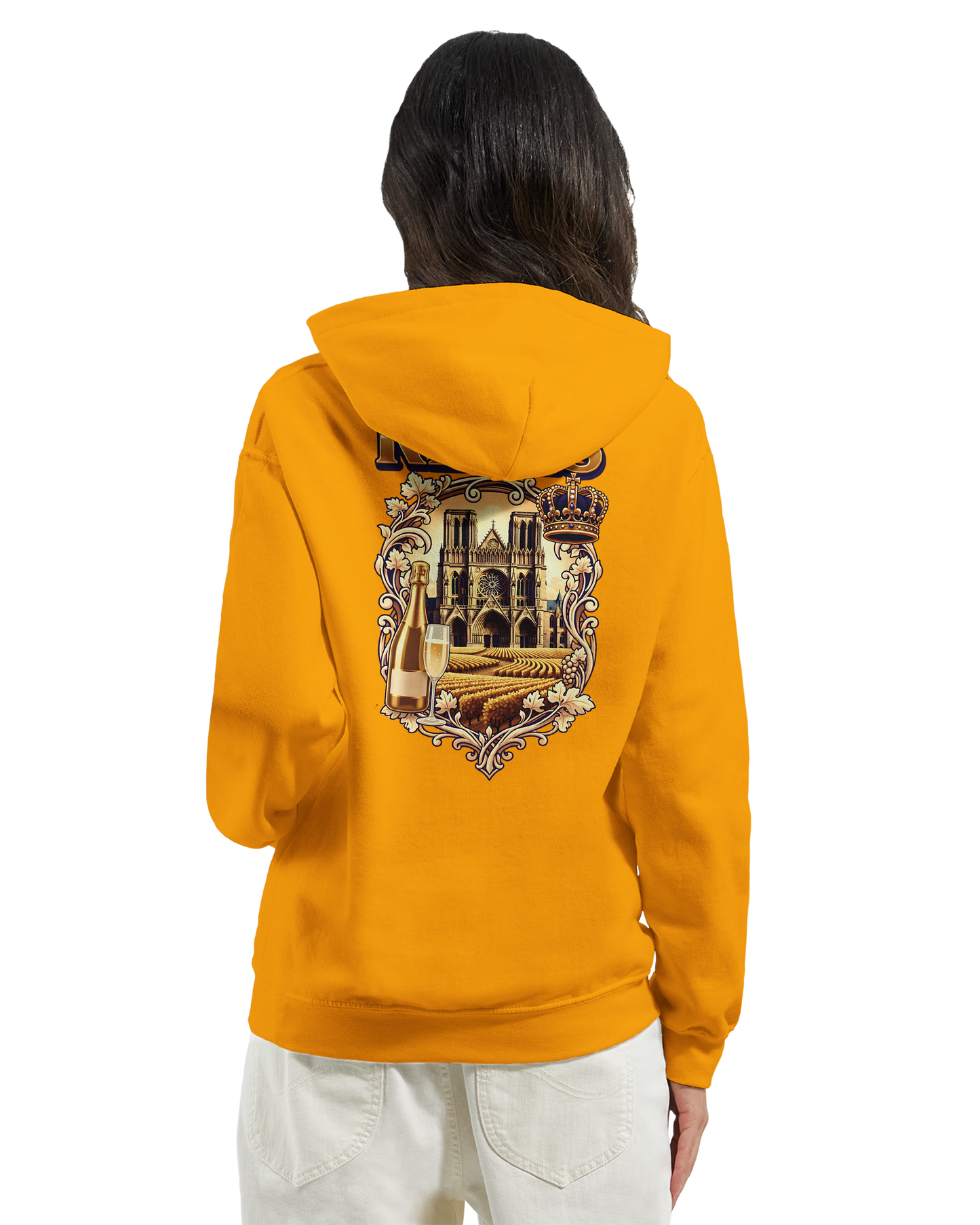 Sweat à capuche Reims – Hoodie unisexe classique style ville de France