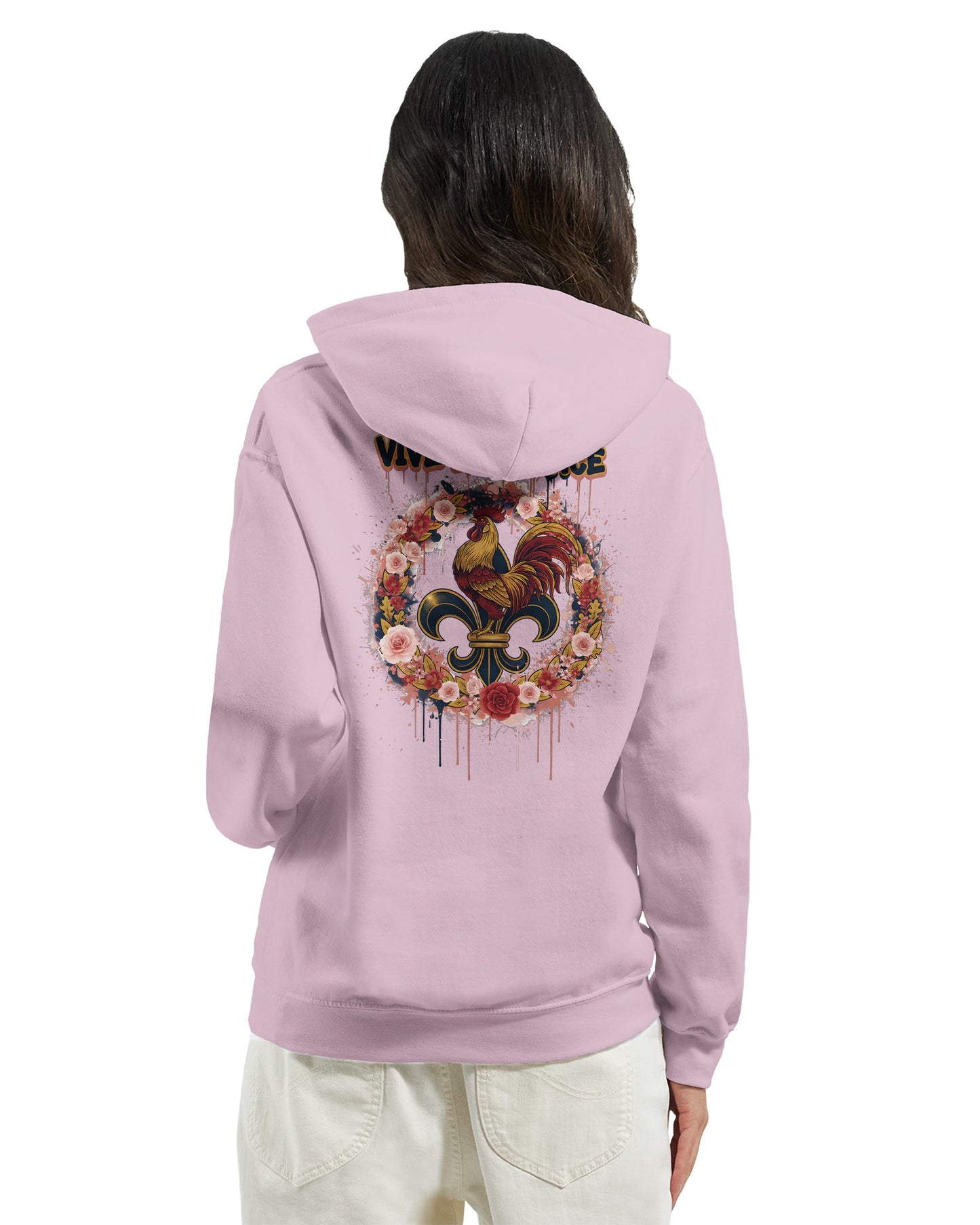 Kapuzenpullover Es lebe Frankreich klassischer Stil für Damen | Gildan® 18500