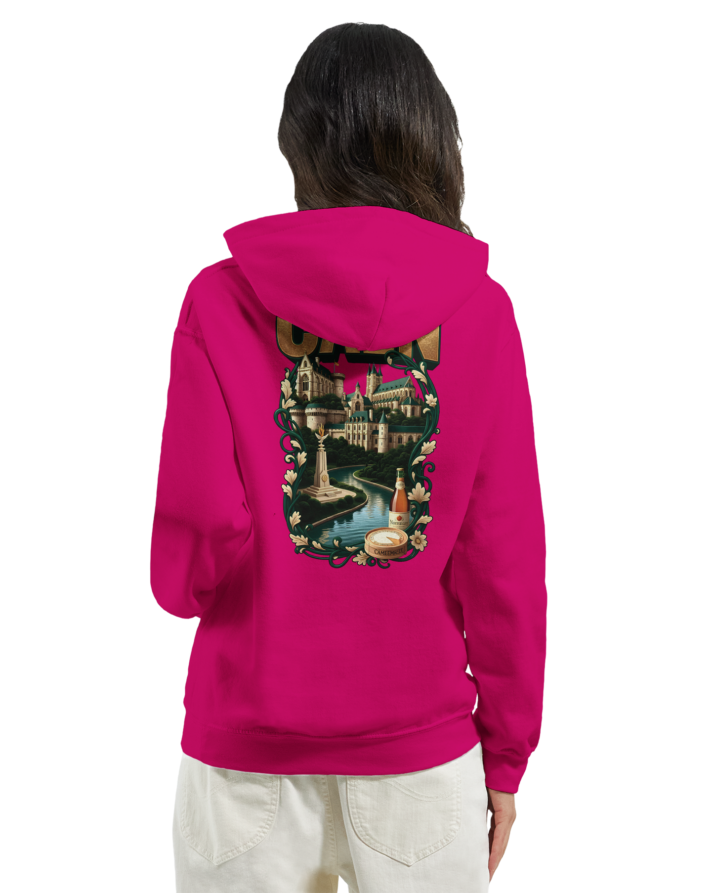 Kapuzenpullover "Caen, Stadt Frankreichs" Unisex Klassiker | Gildan® 18500