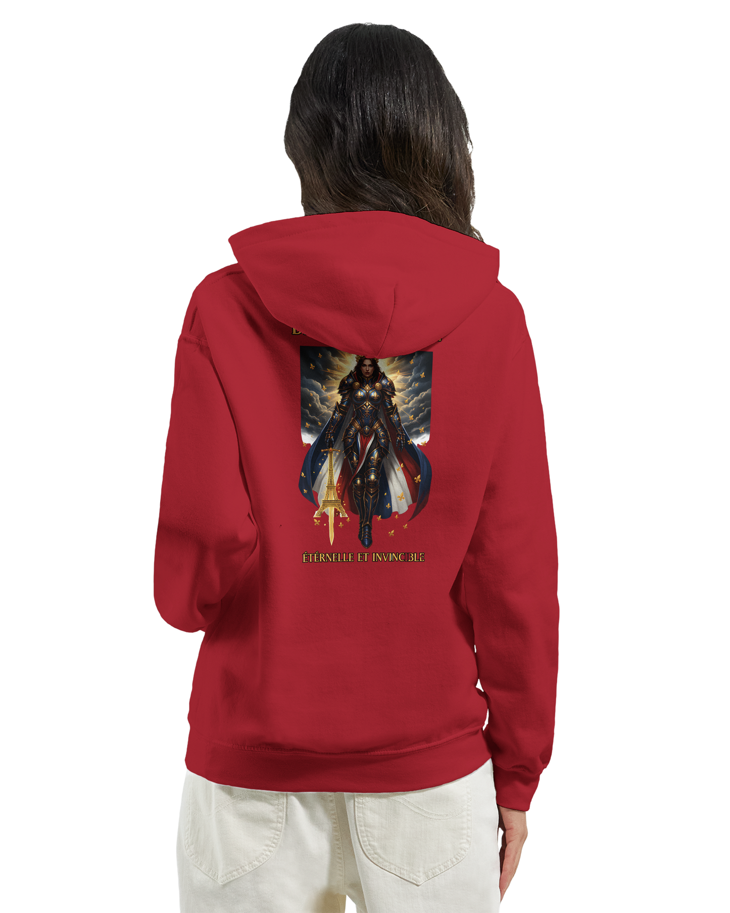 Damen-Kapuzenpullover „French Goddess“ im klassischen French-Stil | Gildan® 18500