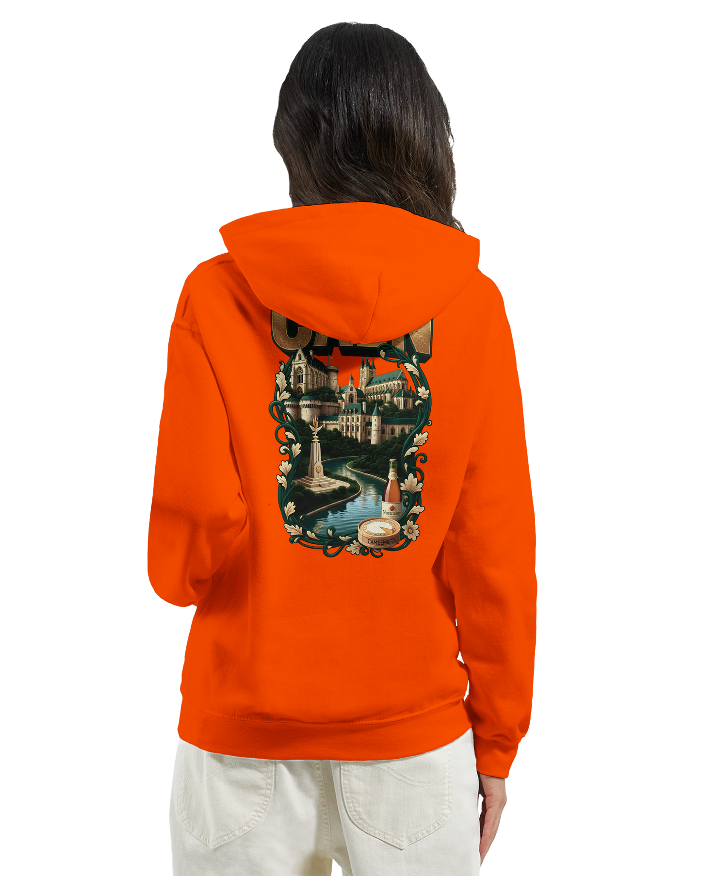 Kapuzenpullover "Caen, Stadt Frankreichs" Unisex Klassiker | Gildan® 18500