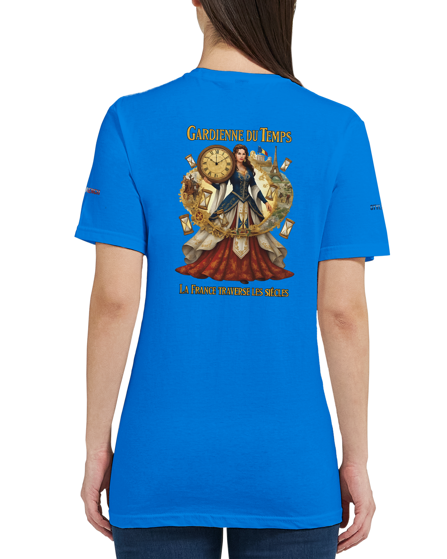 T-Shirt Femme Gardienne du Temps – Coton Premium Coupe Semi-Ajustée