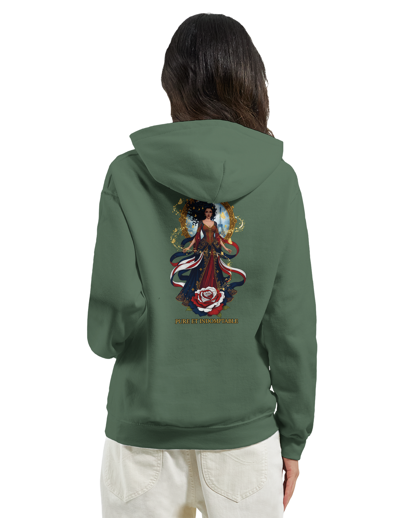 - Kapuzenpullover Damen French Style klassisch l'âme de France | Gildan® 18500
