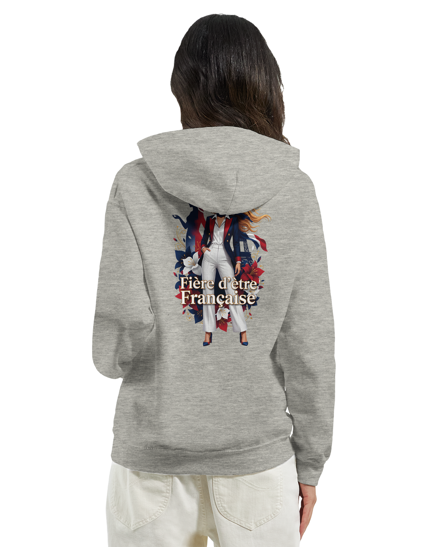Sweat à capuche fière d'être française   – Doux, chaud et confortable pour l'hiver