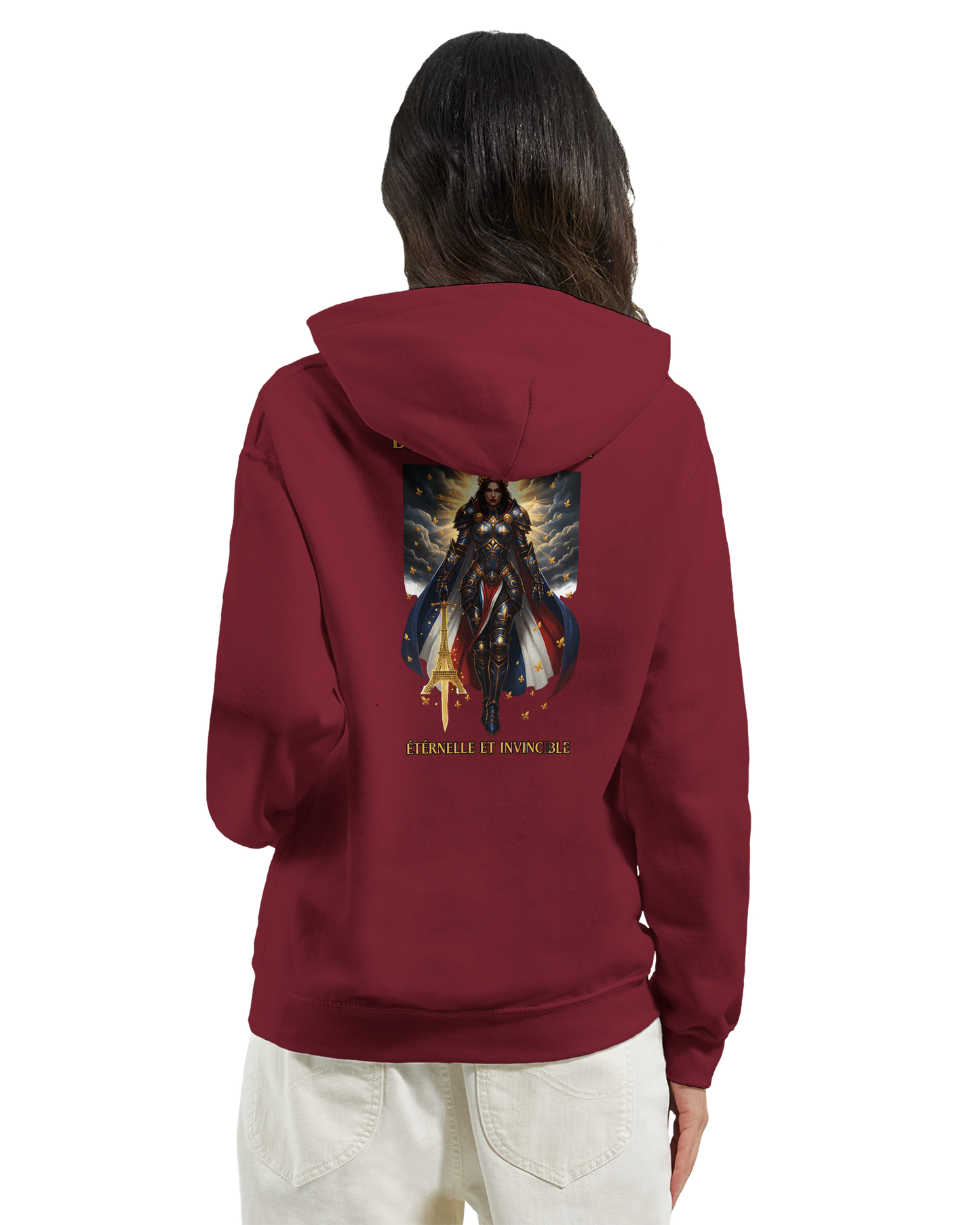 Damen-Kapuzenpullover „French Goddess“ im klassischen French-Stil | Gildan® 18500
