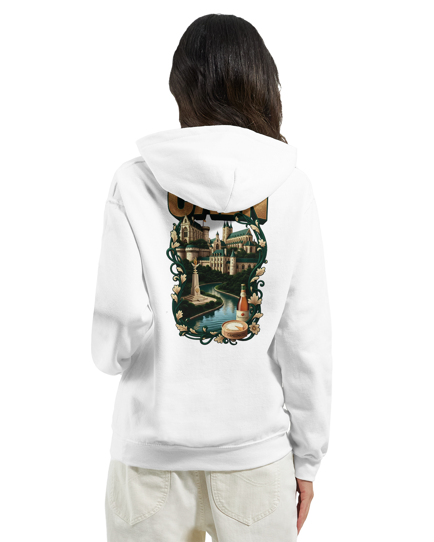 Kapuzenpullover "Caen, Stadt Frankreichs" Unisex Klassiker | Gildan® 18500