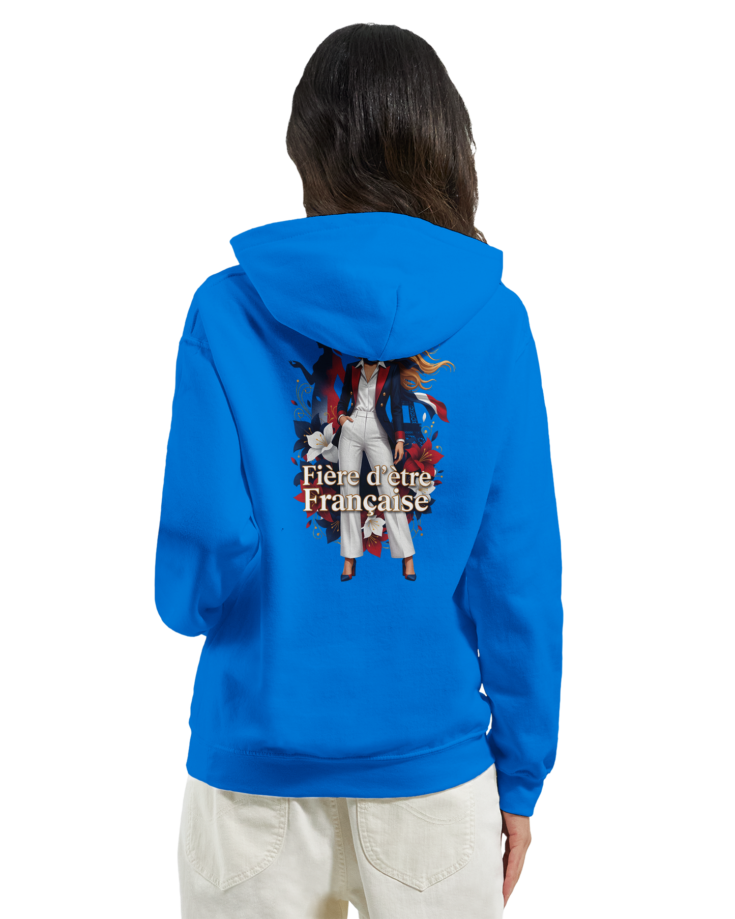 Sweat à capuche fière d'être française   – Doux, chaud et confortable pour l'hiver