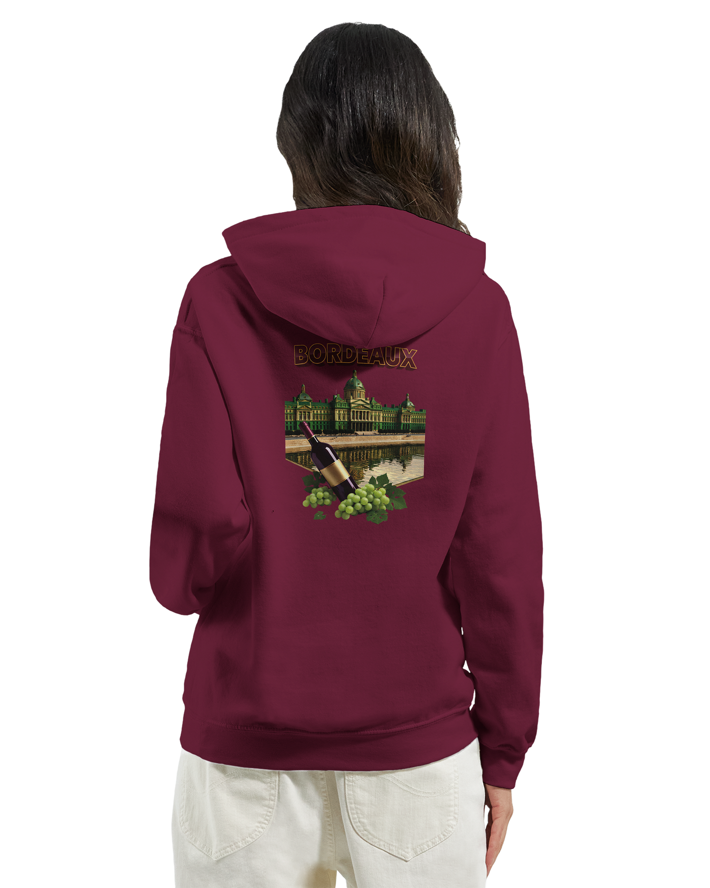 Unisex-Hoodie Bordeaux Stadt Frankreich klassisch | Gildan® 18500