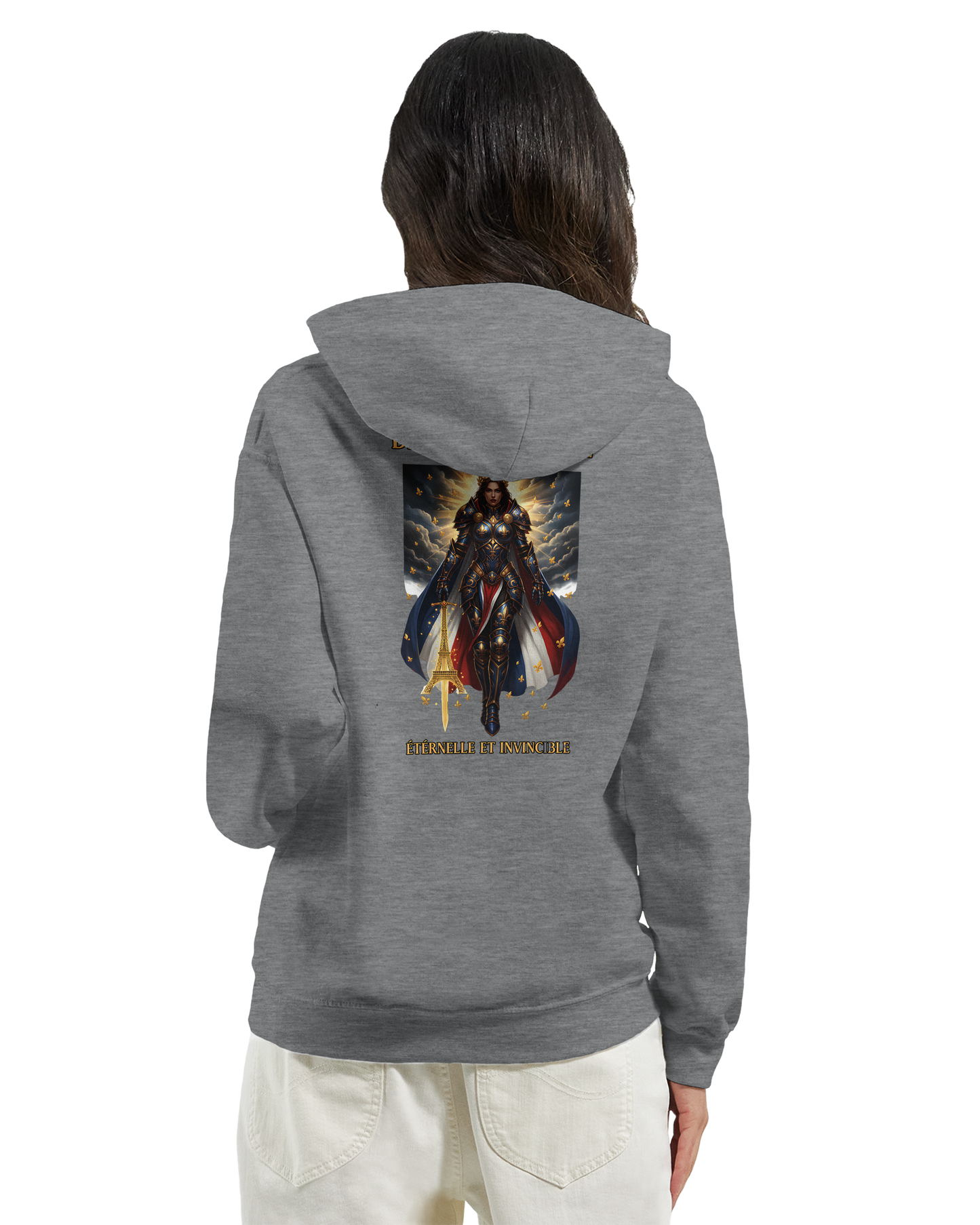 Damen-Kapuzenpullover „French Goddess“ im klassischen French-Stil | Gildan® 18500