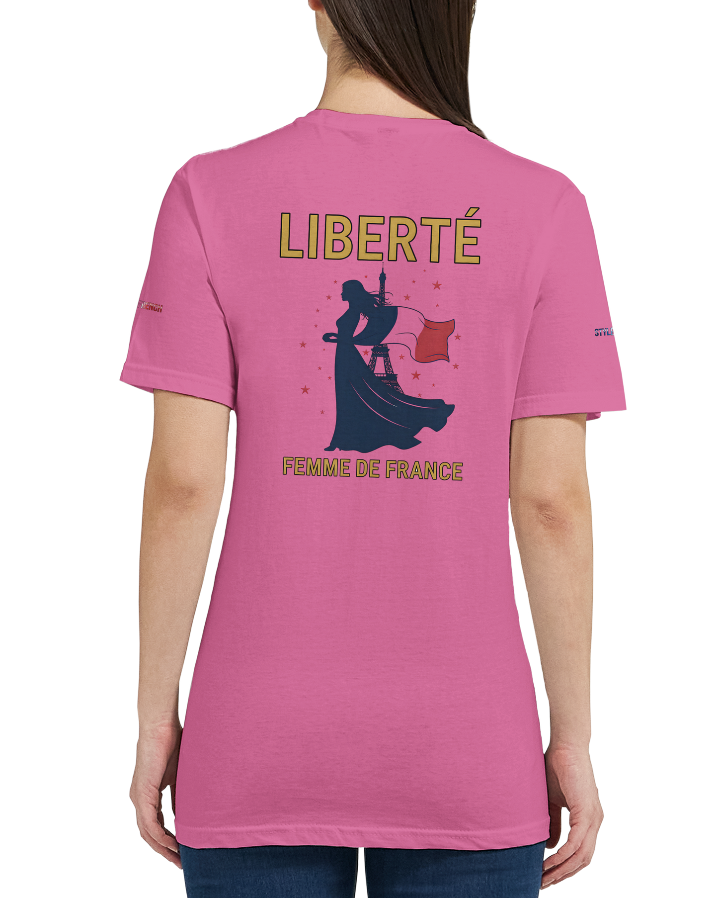 T-Shirt Freiheit Damen französischer Stil klassischer Rundhalsausschnitt | Gildan® 64000L