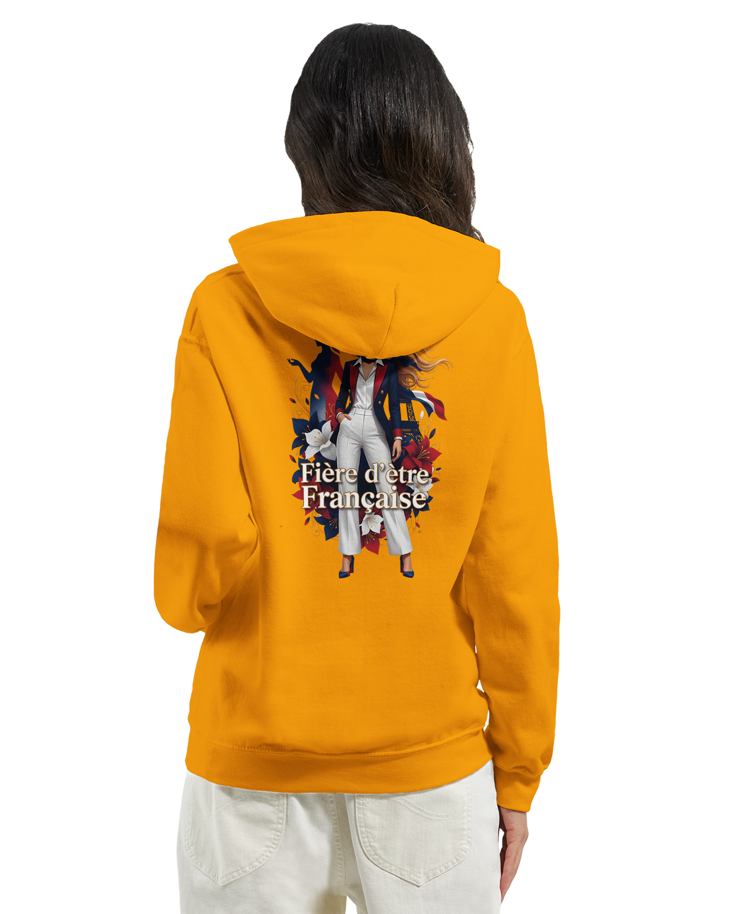Sweat à capuche fière d'être française   – Doux, chaud et confortable pour l'hiver