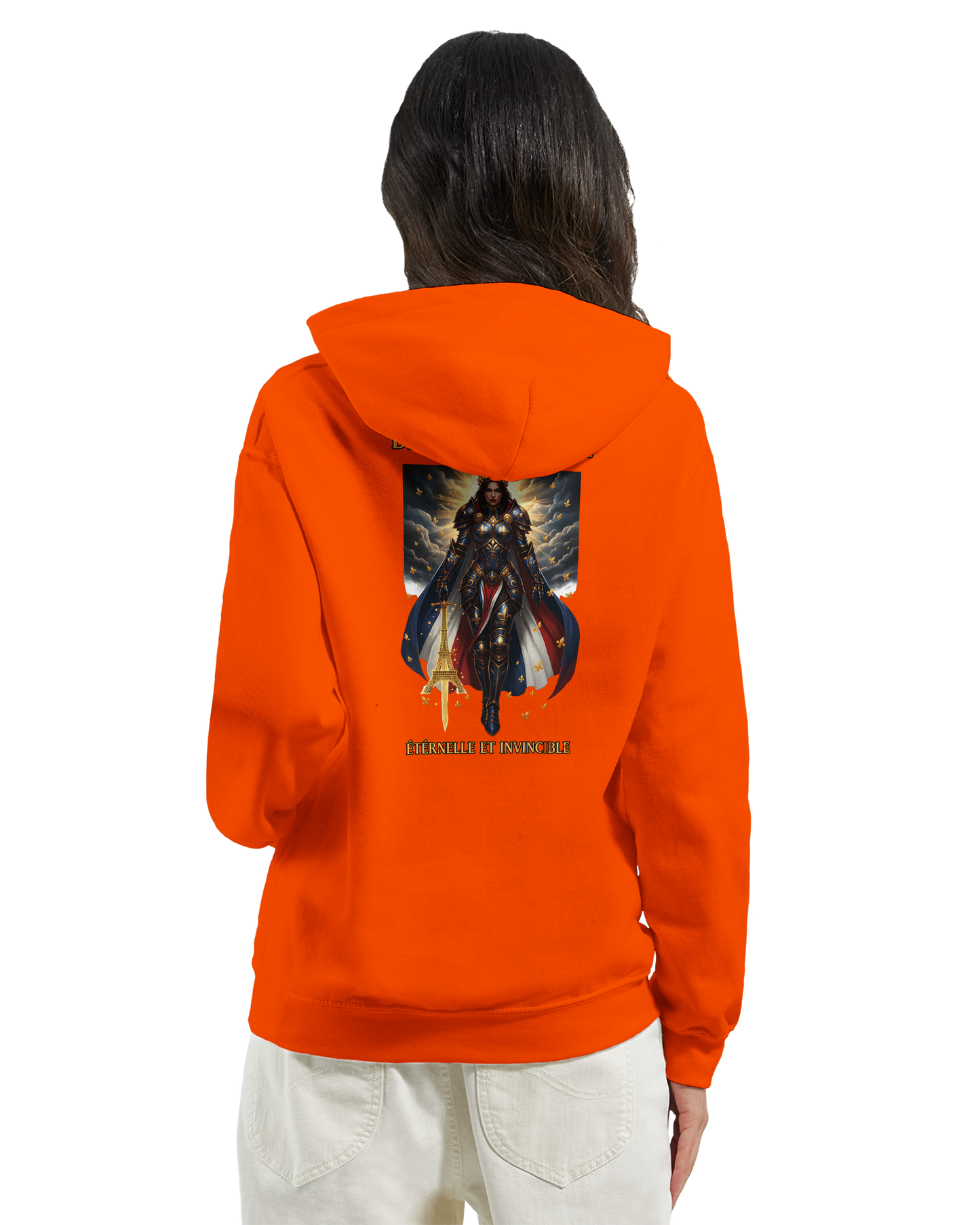 Damen-Kapuzenpullover „French Goddess“ im klassischen French-Stil | Gildan® 18500