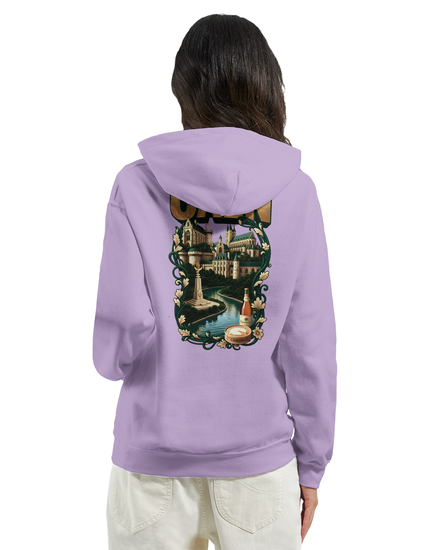 Kapuzenpullover "Caen, Stadt Frankreichs" Unisex Klassiker | Gildan® 18500