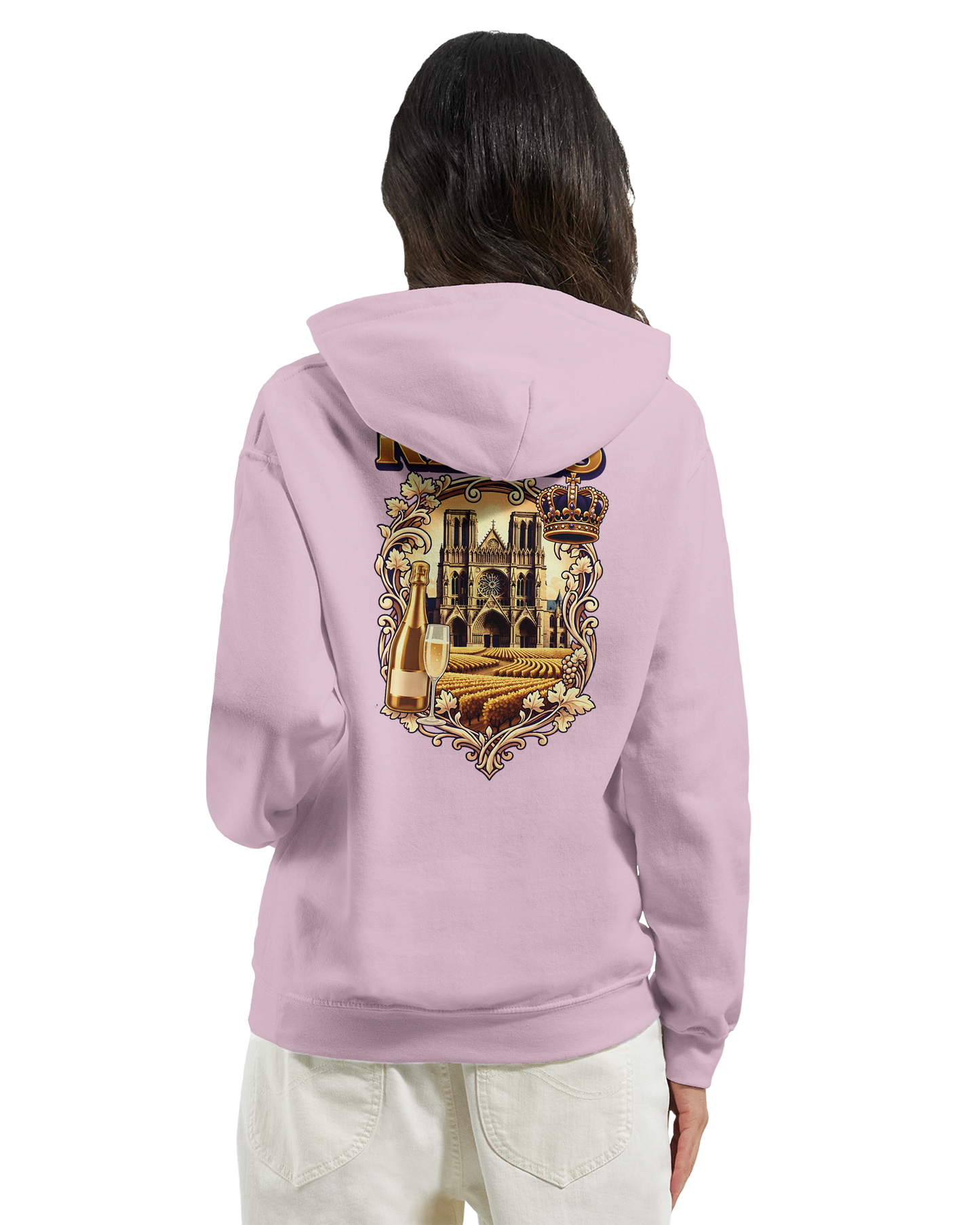 Sweat à capuche Reims – Hoodie unisexe classique style ville de France