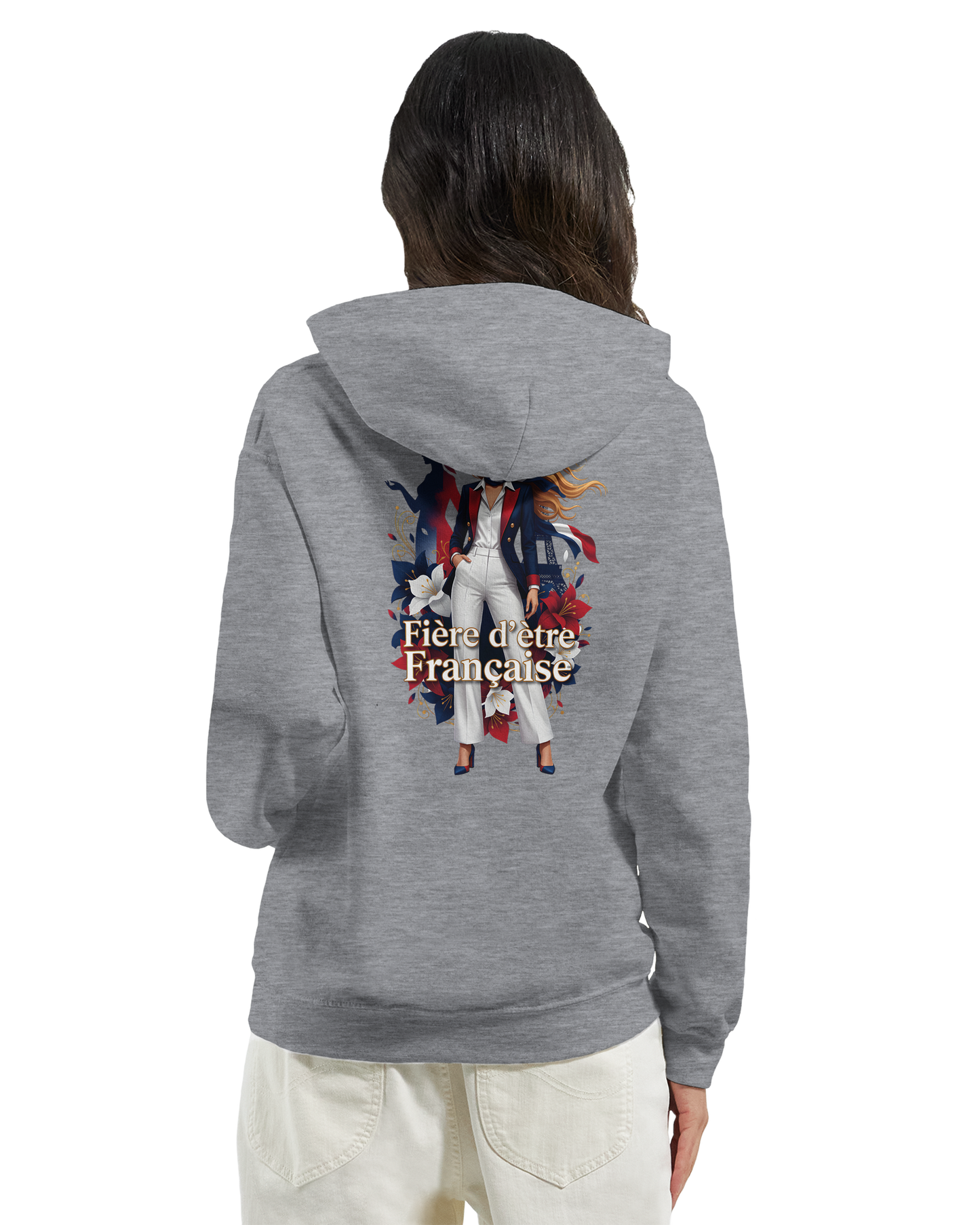 Sweat à capuche fière d'être française   – Doux, chaud et confortable pour l'hiver