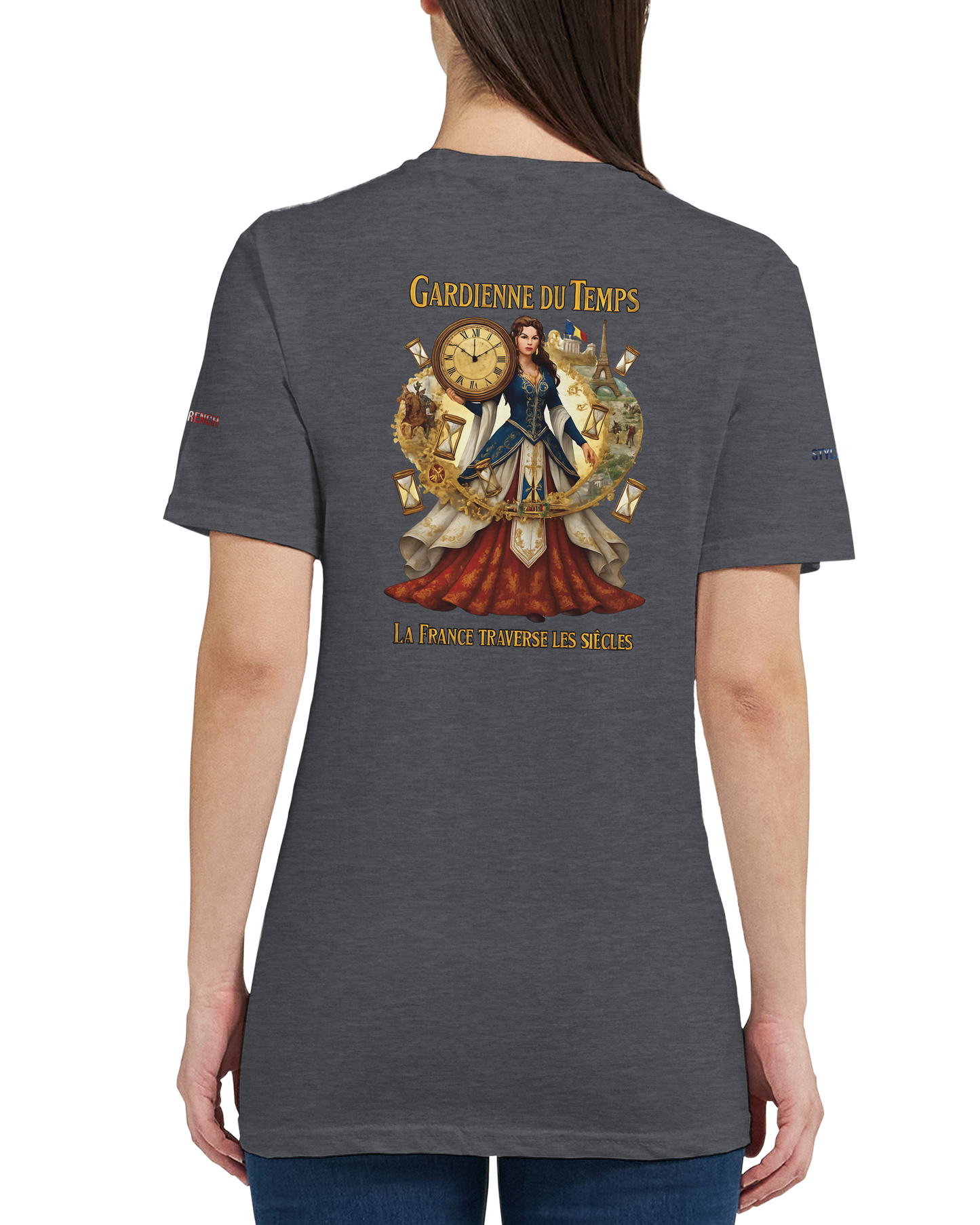 T-Shirt Femme Gardienne du Temps – Coton Premium Coupe Semi-Ajustée