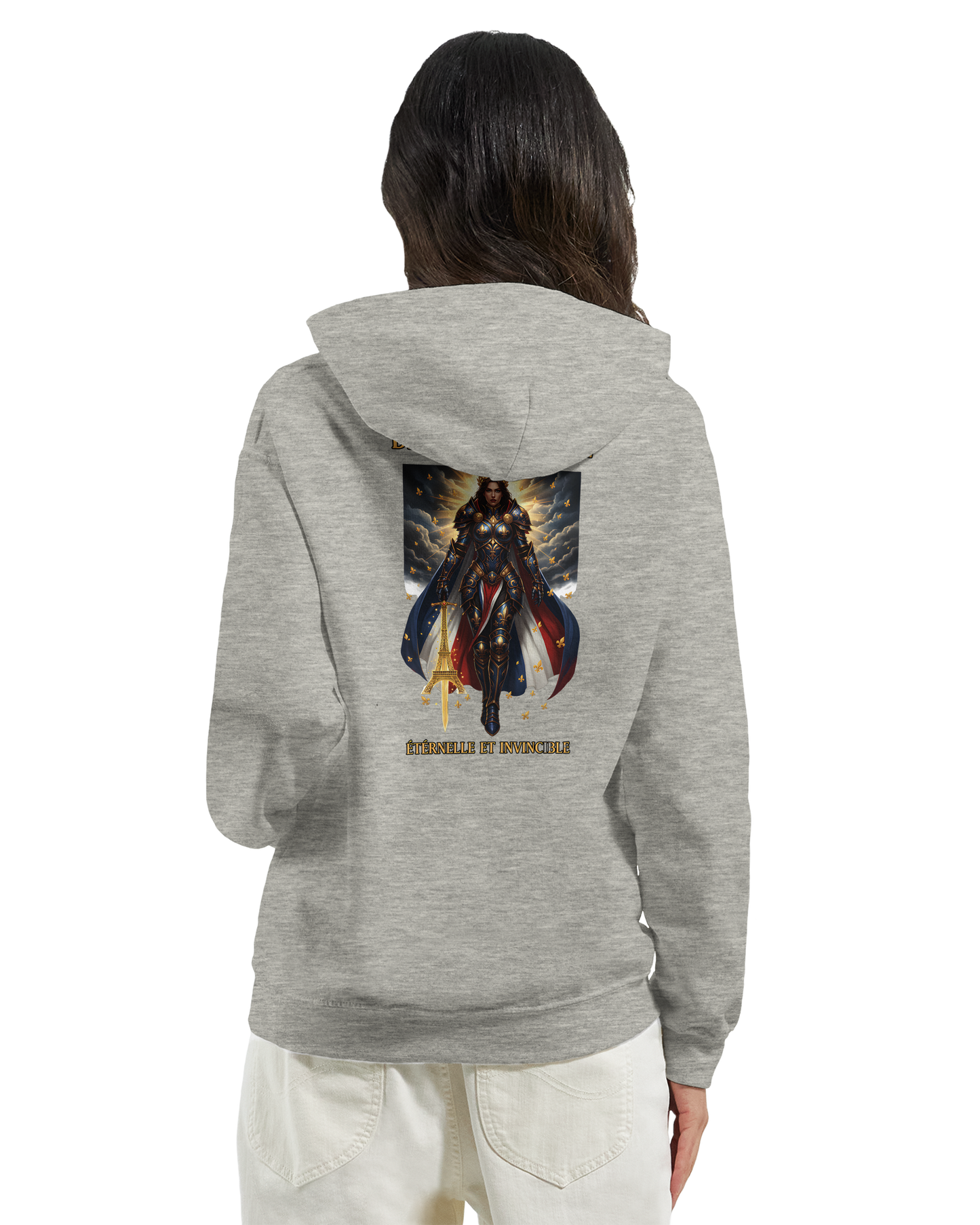 Damen-Kapuzenpullover „French Goddess“ im klassischen French-Stil | Gildan® 18500