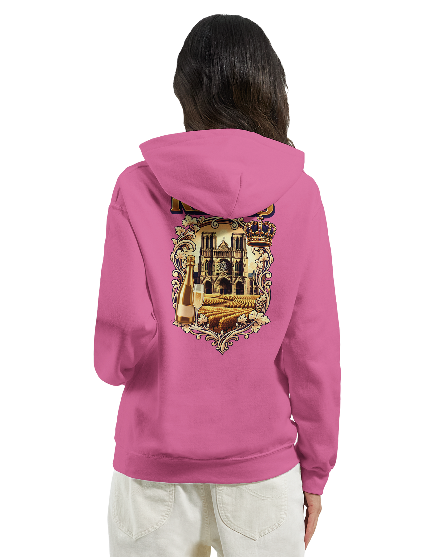 Sweat à capuche Reims – Hoodie unisexe classique style ville de France