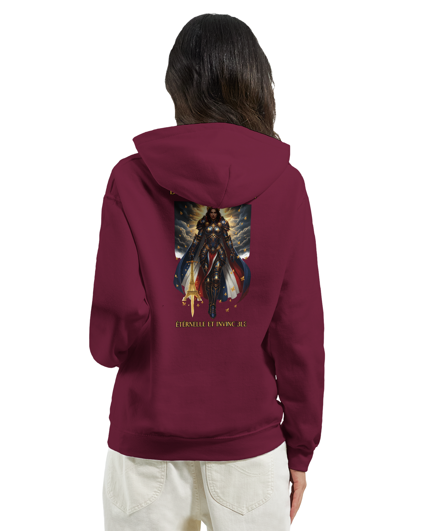 Damen-Kapuzenpullover „French Goddess“ im klassischen French-Stil | Gildan® 18500