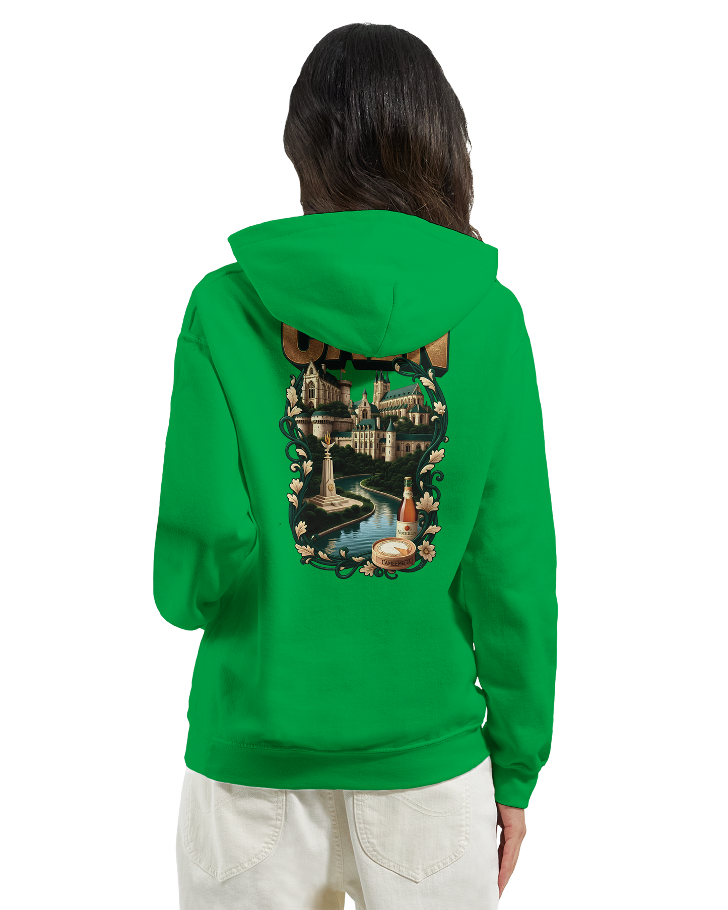 Kapuzenpullover "Caen, Stadt Frankreichs" Unisex Klassiker | Gildan® 18500