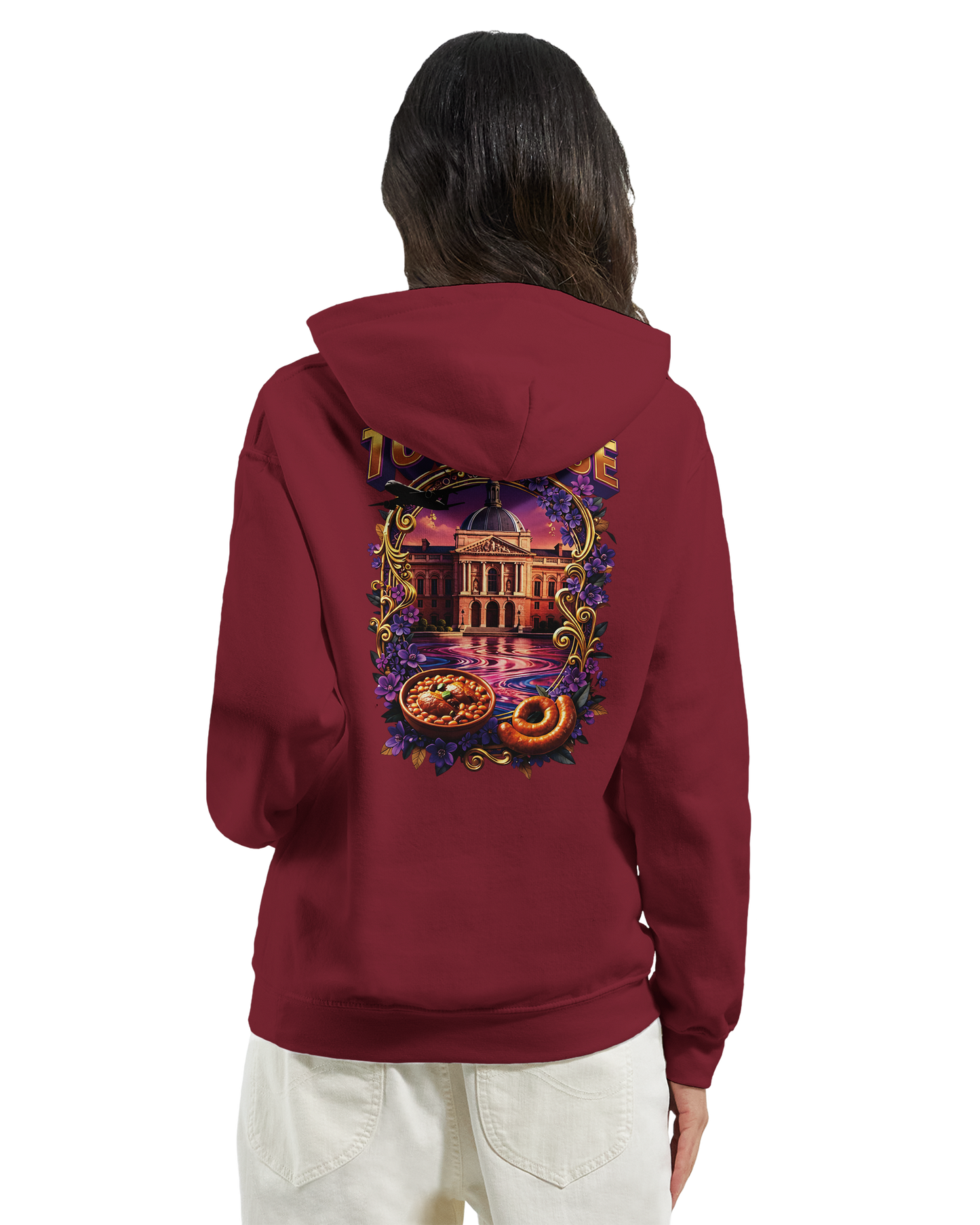 Unisex-Kapuzenpullover Toulouse Stadt Frankreich klassisch | Gildan® 18500