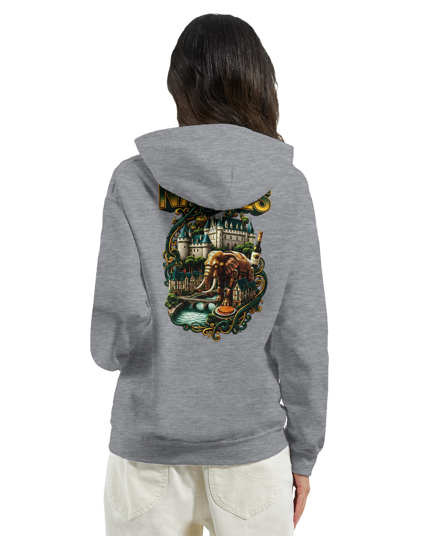 Unisex-Kapuzenpullover Nantes Stadt Frankreich klassisch | Gildan® 18500