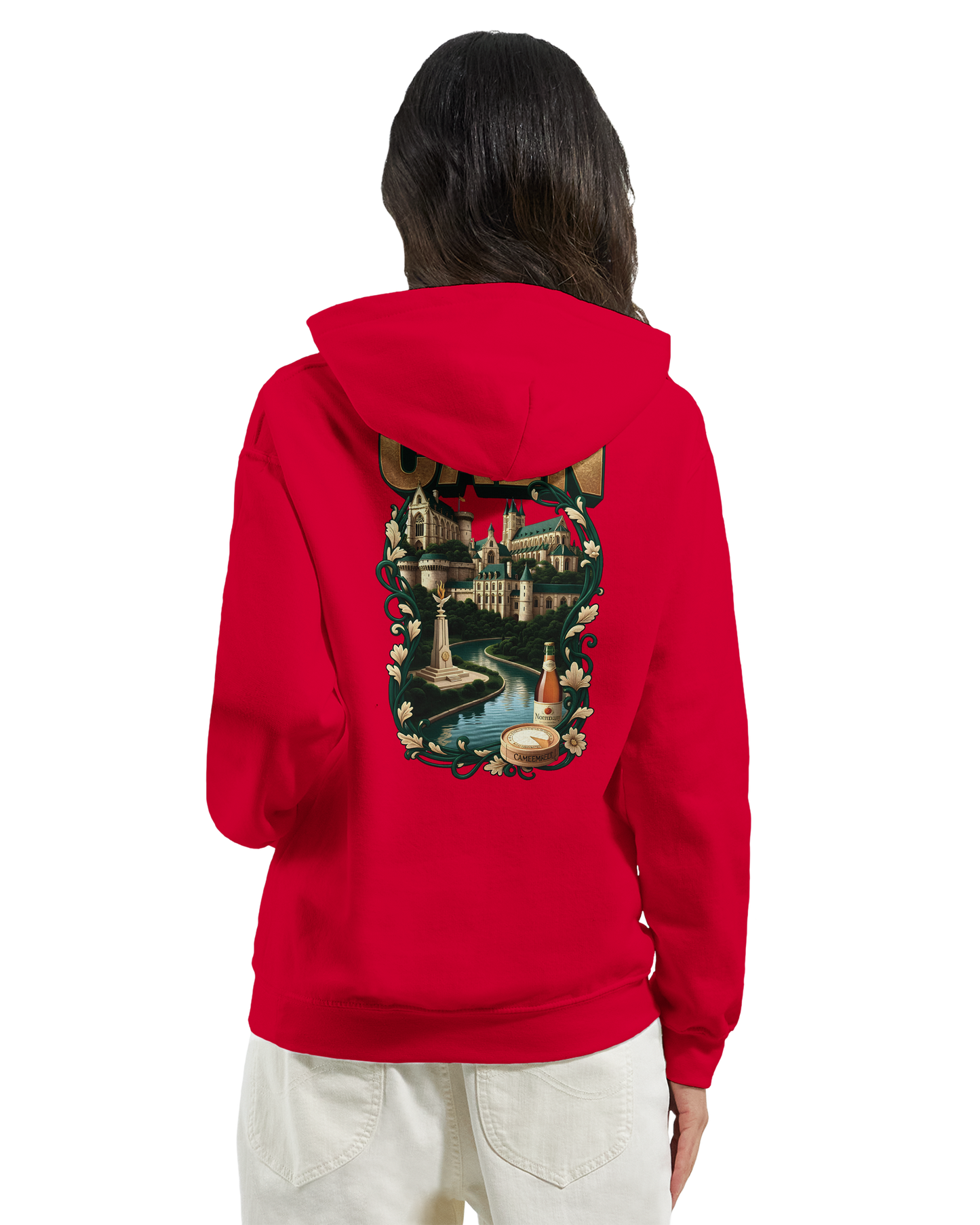 Kapuzenpullover "Caen, Stadt Frankreichs" Unisex Klassiker | Gildan® 18500
