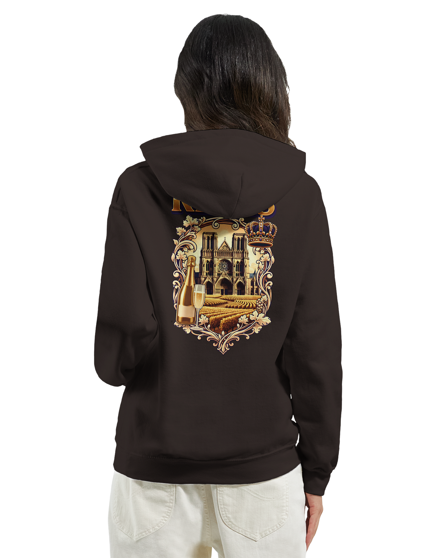 Sweat à capuche Reims – Hoodie unisexe classique style ville de France