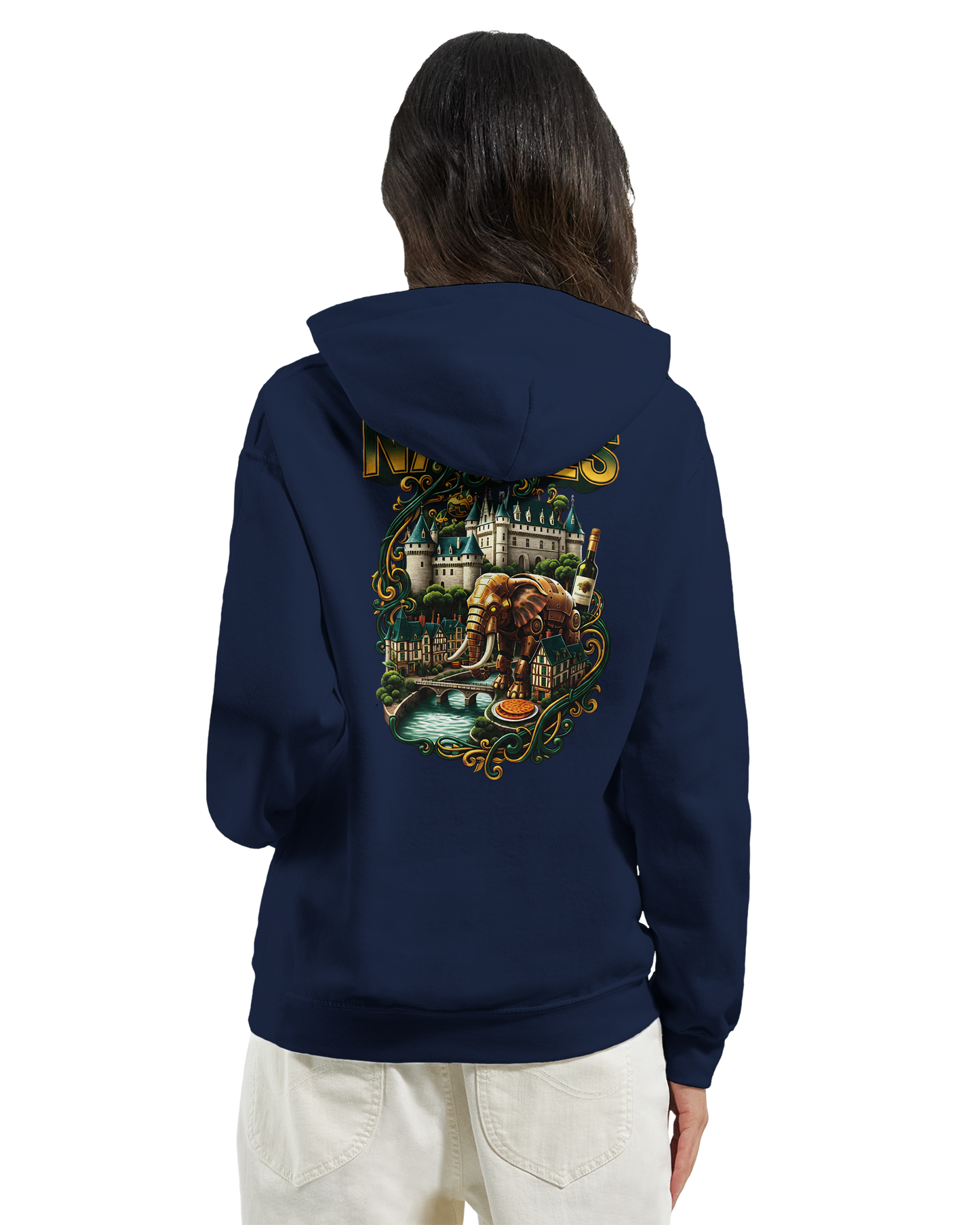 Unisex-Kapuzenpullover Nantes Stadt Frankreich klassisch | Gildan® 18500