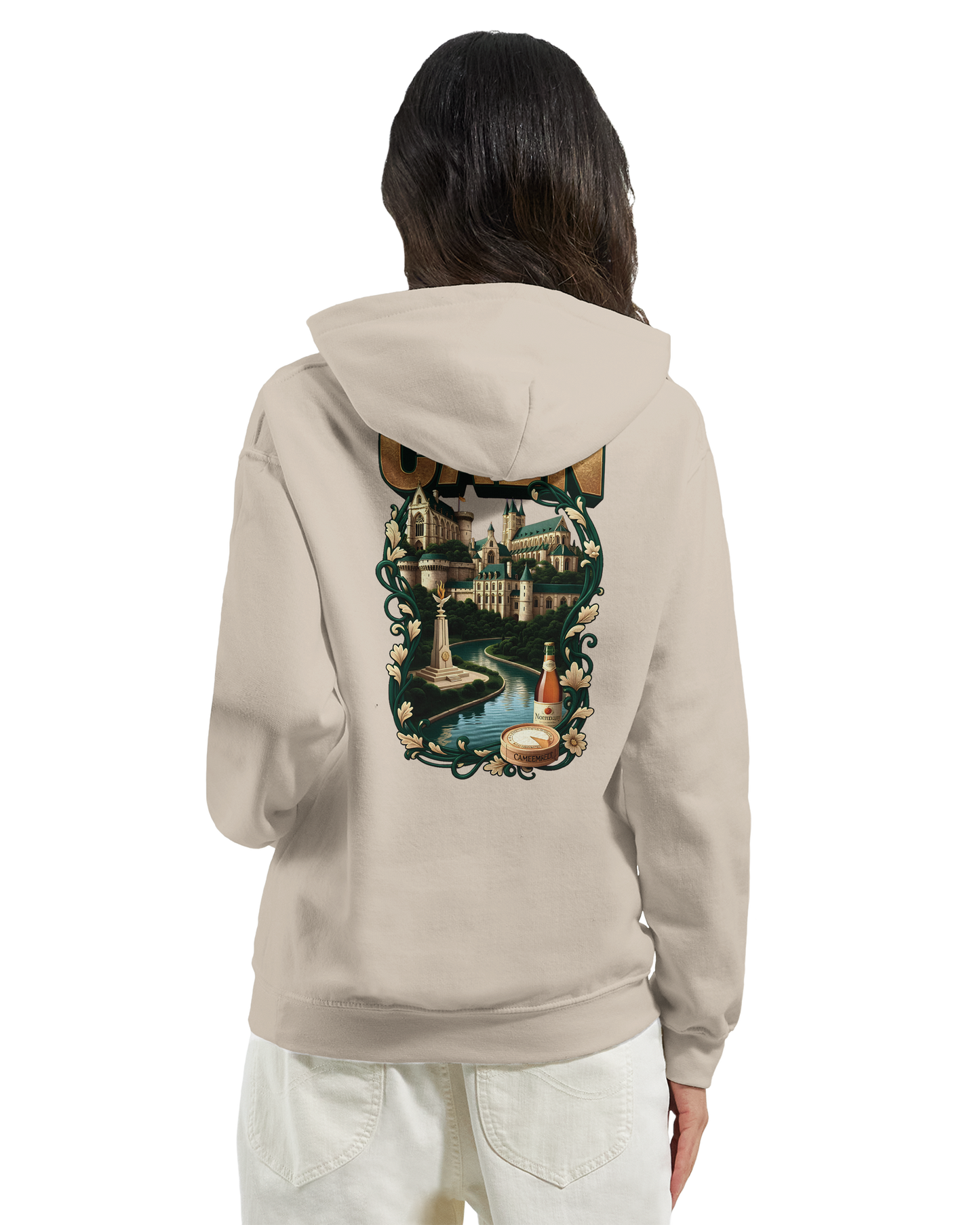 Kapuzenpullover "Caen, Stadt Frankreichs" Unisex Klassiker | Gildan® 18500