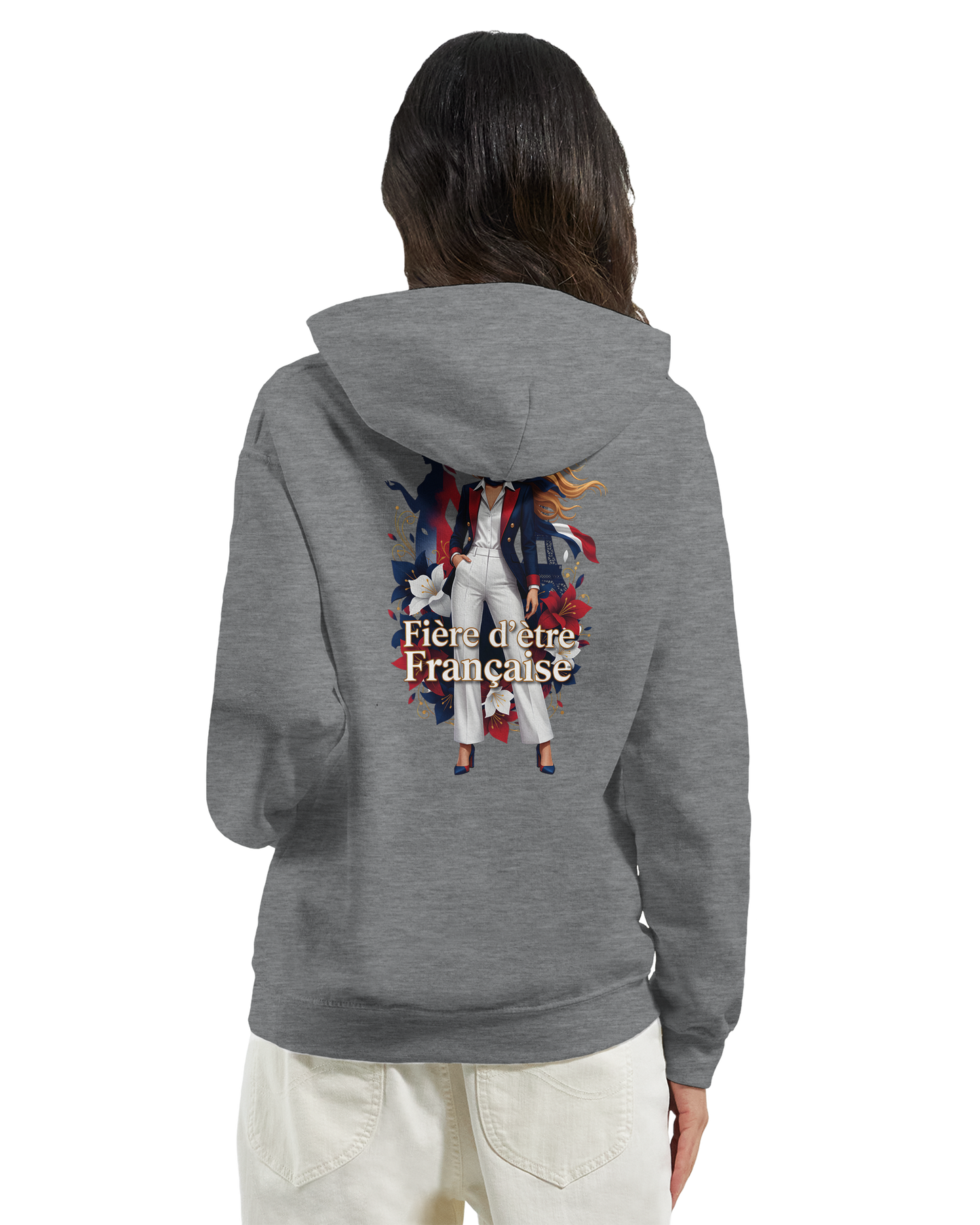 Sweat à capuche fière d'être française   – Doux, chaud et confortable pour l'hiver