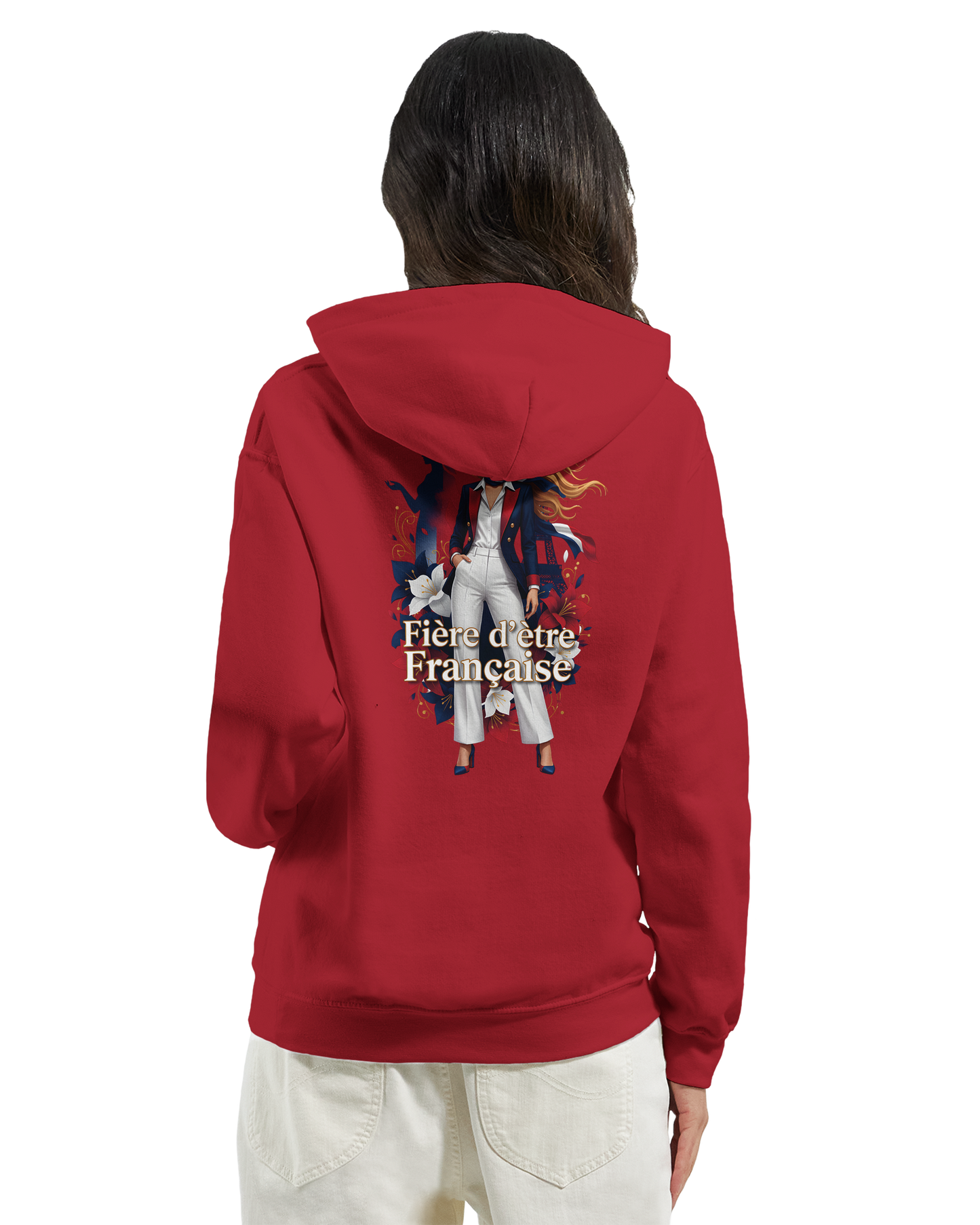 Sweat à capuche fière d'être française   – Doux, chaud et confortable pour l'hiver