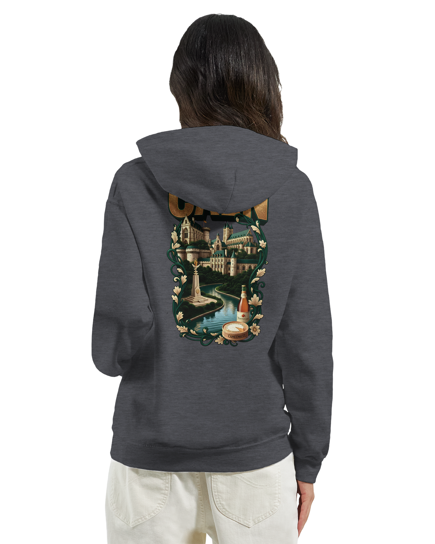 Kapuzenpullover "Caen, Stadt Frankreichs" Unisex Klassiker | Gildan® 18500