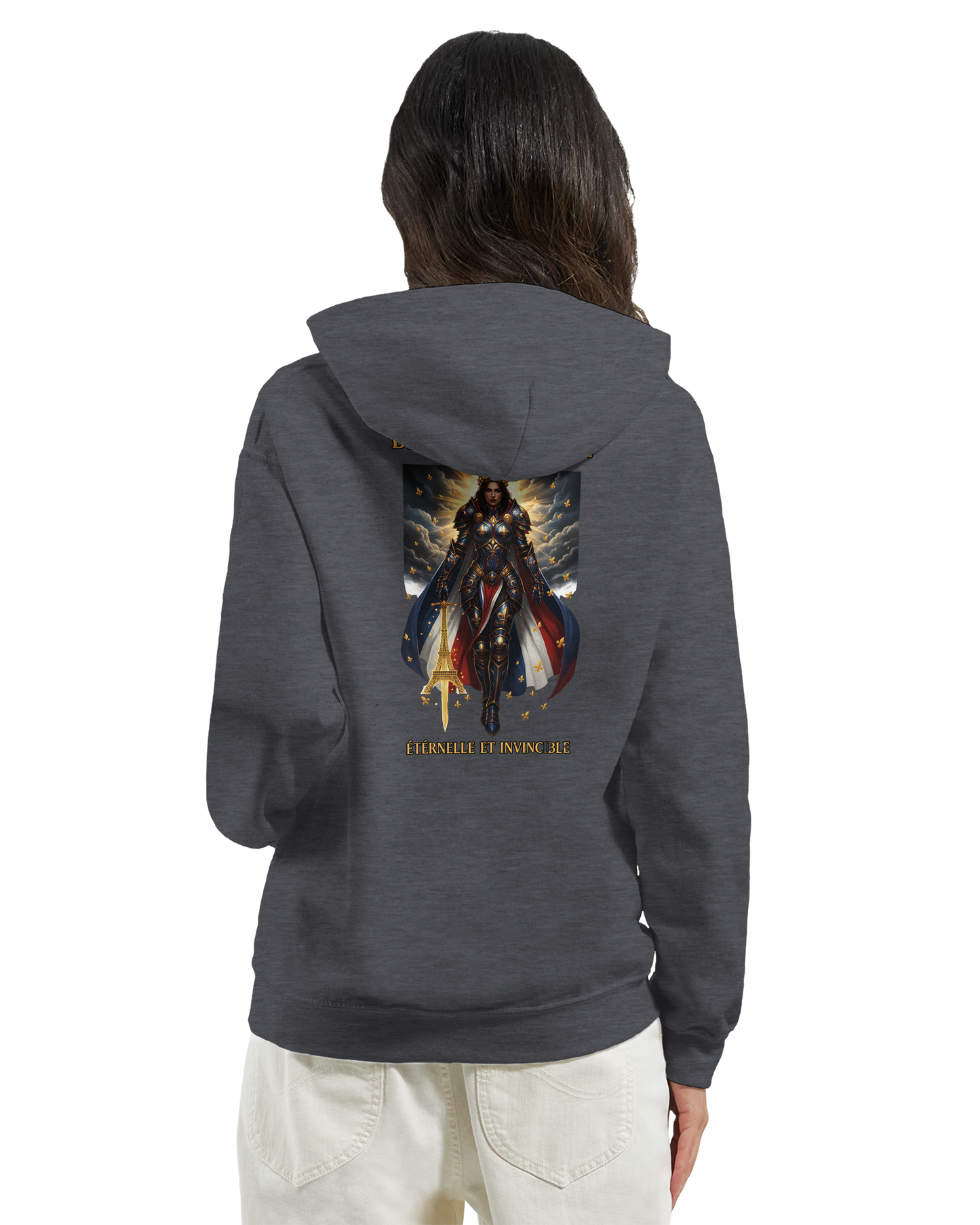 Damen-Kapuzenpullover „French Goddess“ im klassischen French-Stil | Gildan® 18500