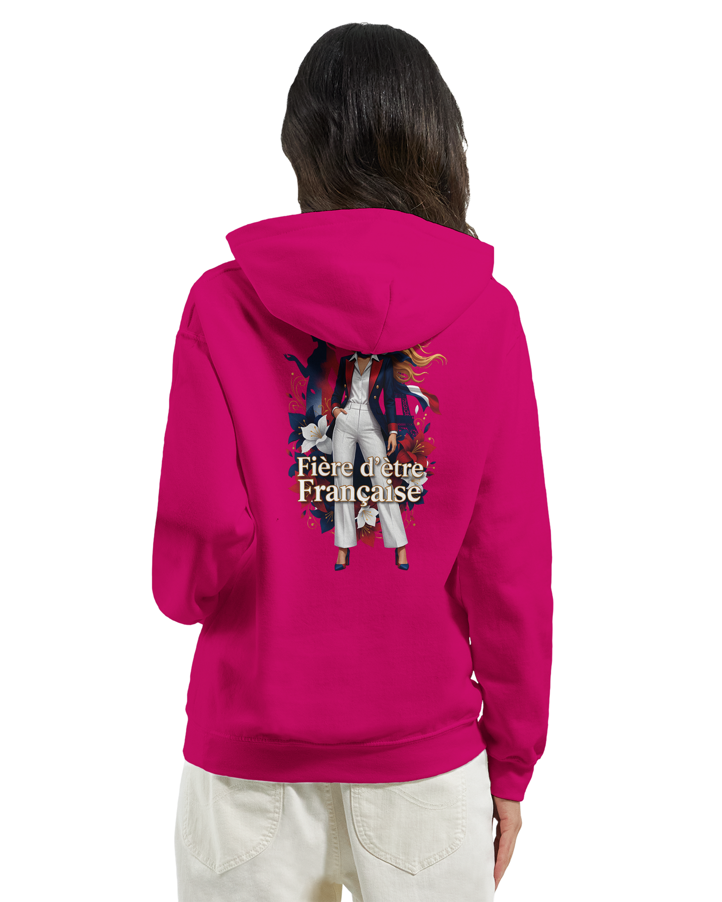 Sweat à capuche fière d'être française   – Doux, chaud et confortable pour l'hiver