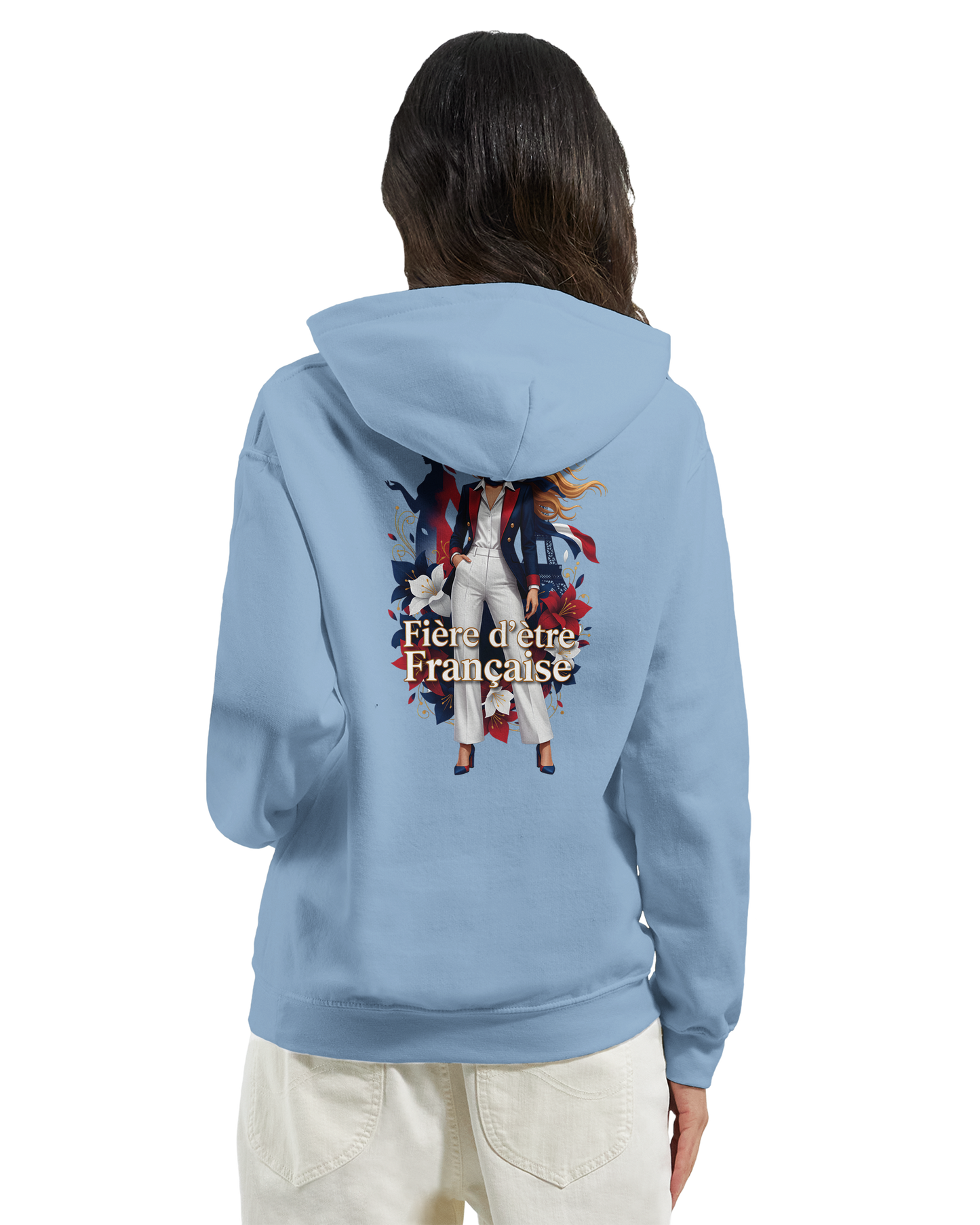 Sweat à capuche fière d'être française   – Doux, chaud et confortable pour l'hiver