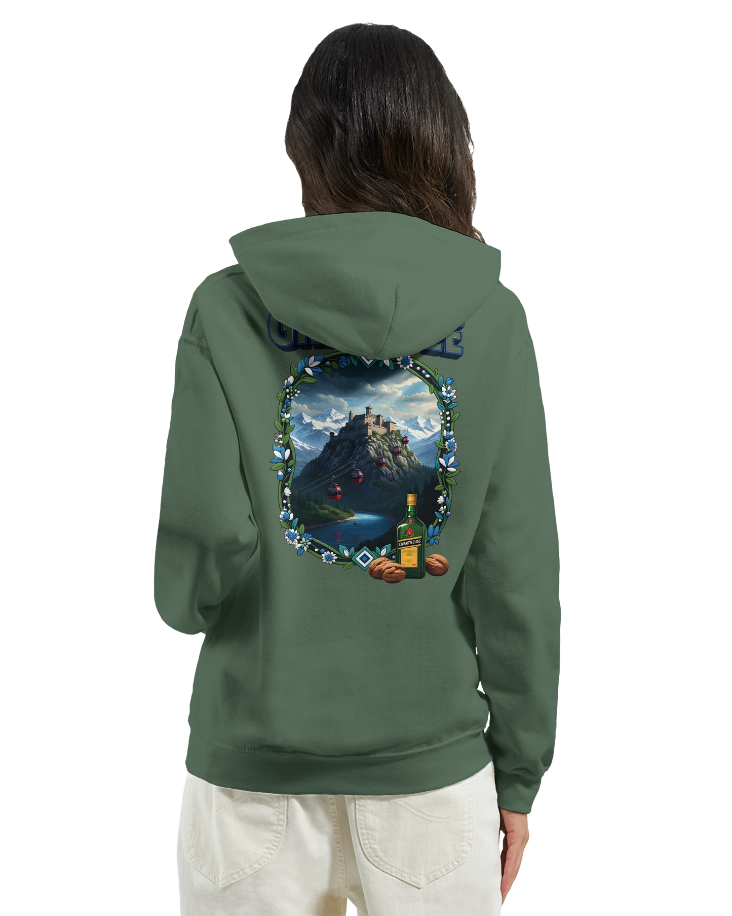 Kapuzenpullover Grenoble Stadt in Frankreich Unisex Classic | Gildan® 18500