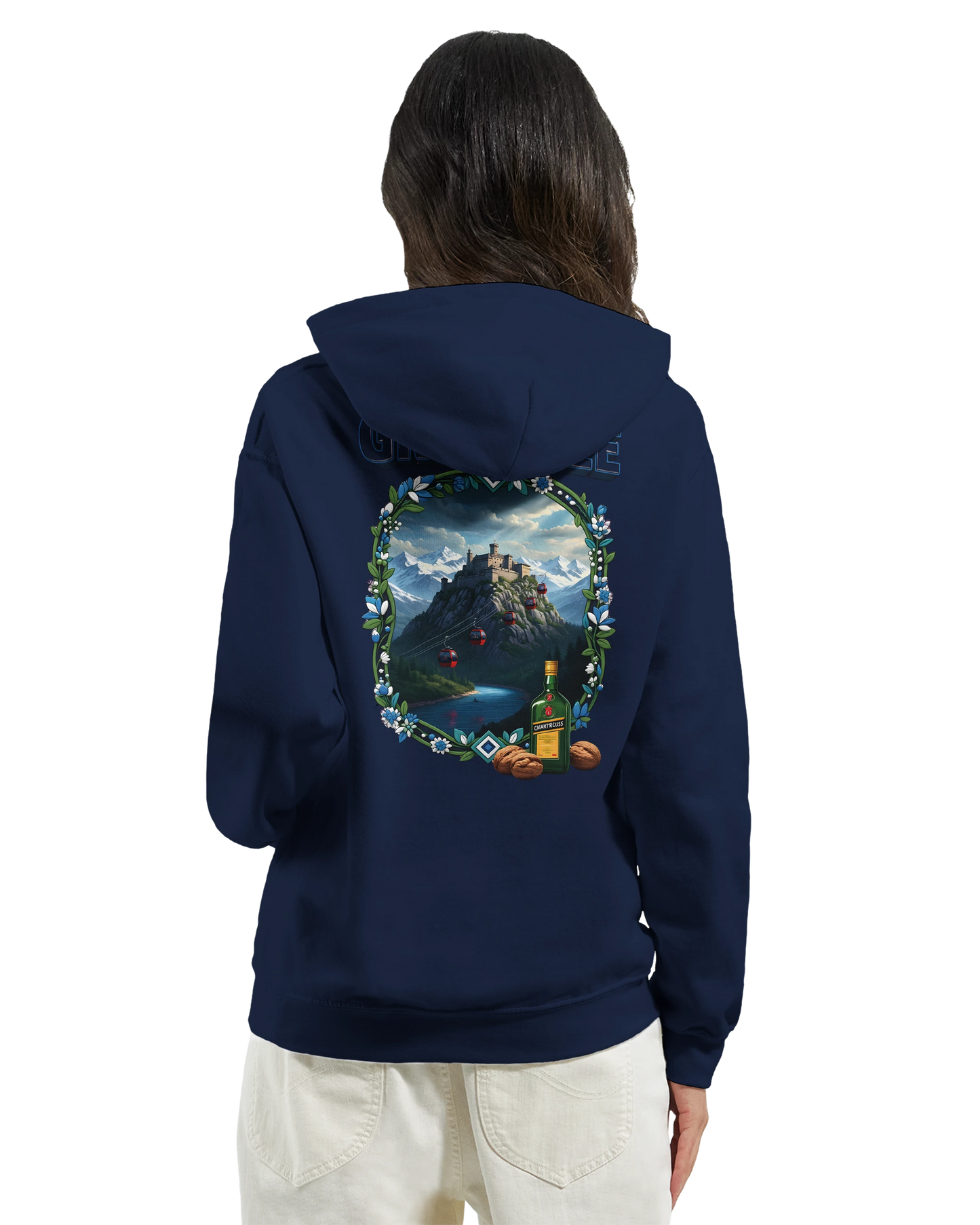 Kapuzenpullover Grenoble Stadt in Frankreich Unisex Classic | Gildan® 18500