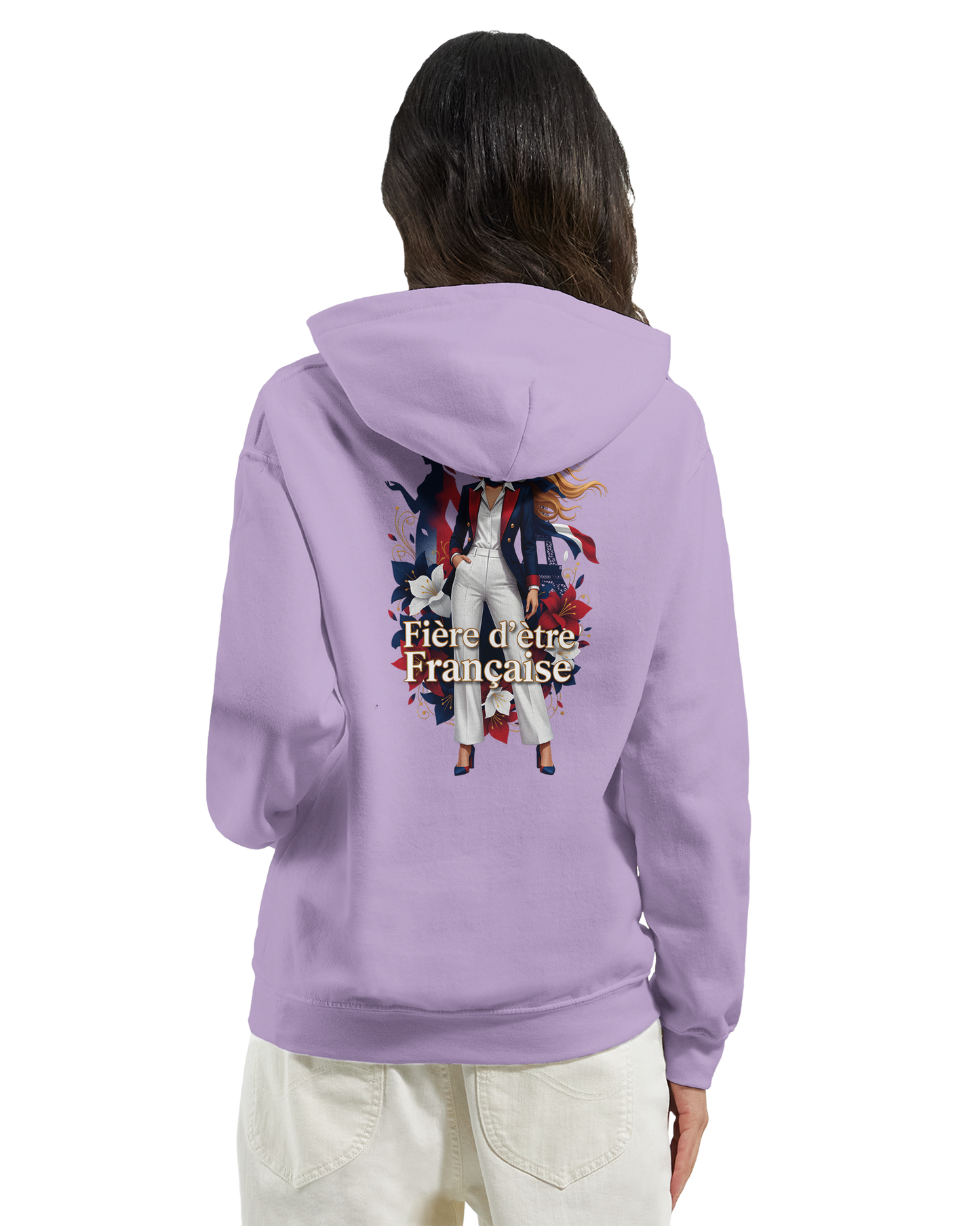 Sweat à capuche fière d'être française   – Doux, chaud et confortable pour l'hiver