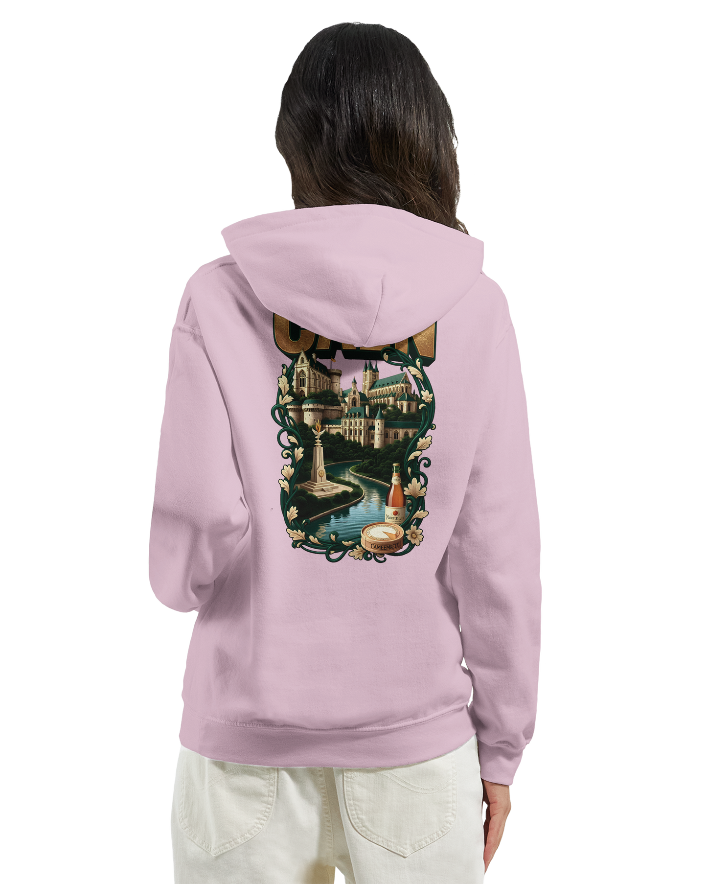 Kapuzenpullover "Caen, Stadt Frankreichs" Unisex Klassiker | Gildan® 18500