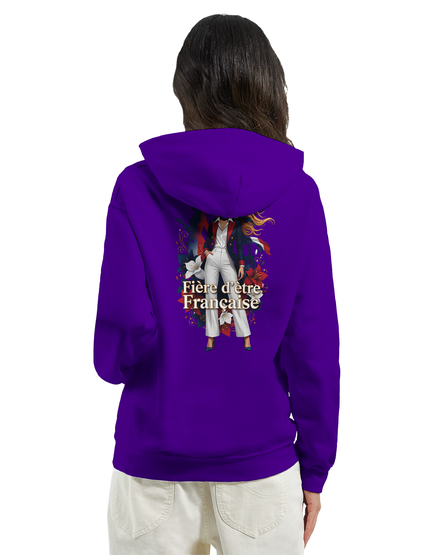 Sweat à capuche fière d'être française   – Doux, chaud et confortable pour l'hiver