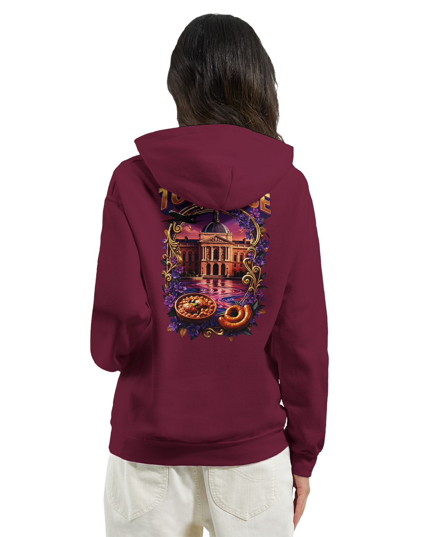Unisex-Kapuzenpullover Toulouse Stadt Frankreich klassisch | Gildan® 18500