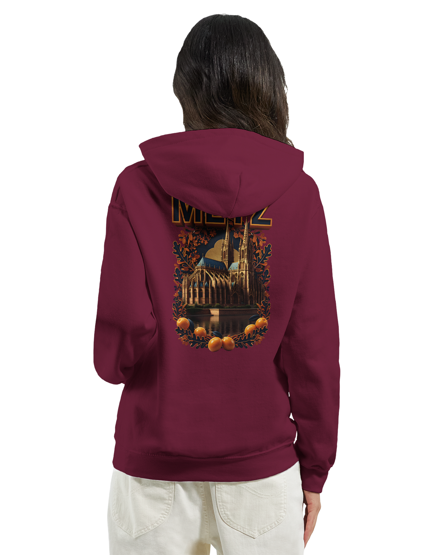 Unisex-Hoodie Metz Stadt Frankreich klassisch | Gildan® 18500