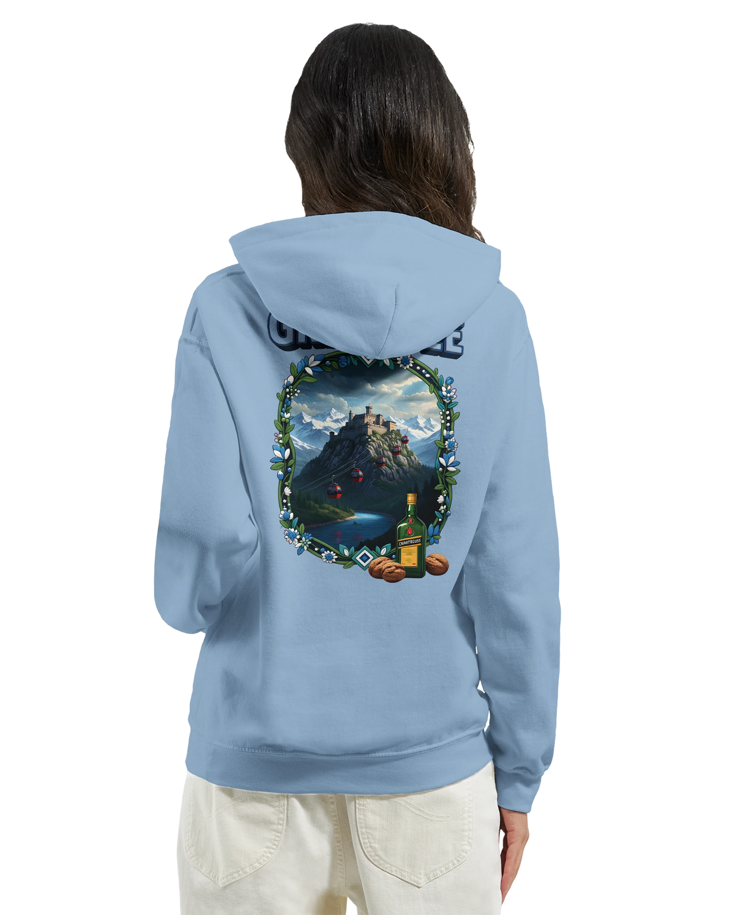 Kapuzenpullover Grenoble Stadt in Frankreich Unisex Classic | Gildan® 18500