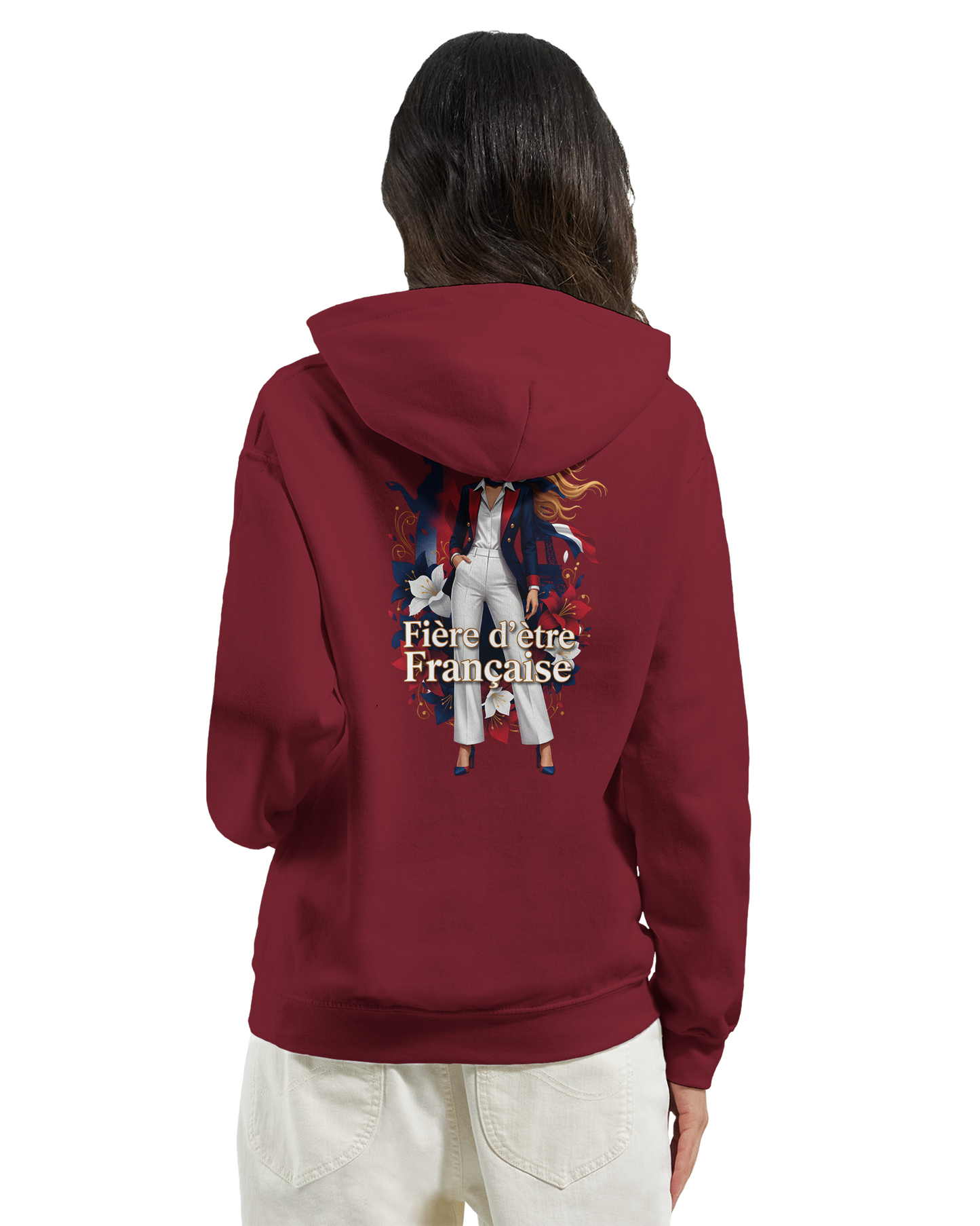 Sweat à capuche fière d'être française   – Doux, chaud et confortable pour l'hiver