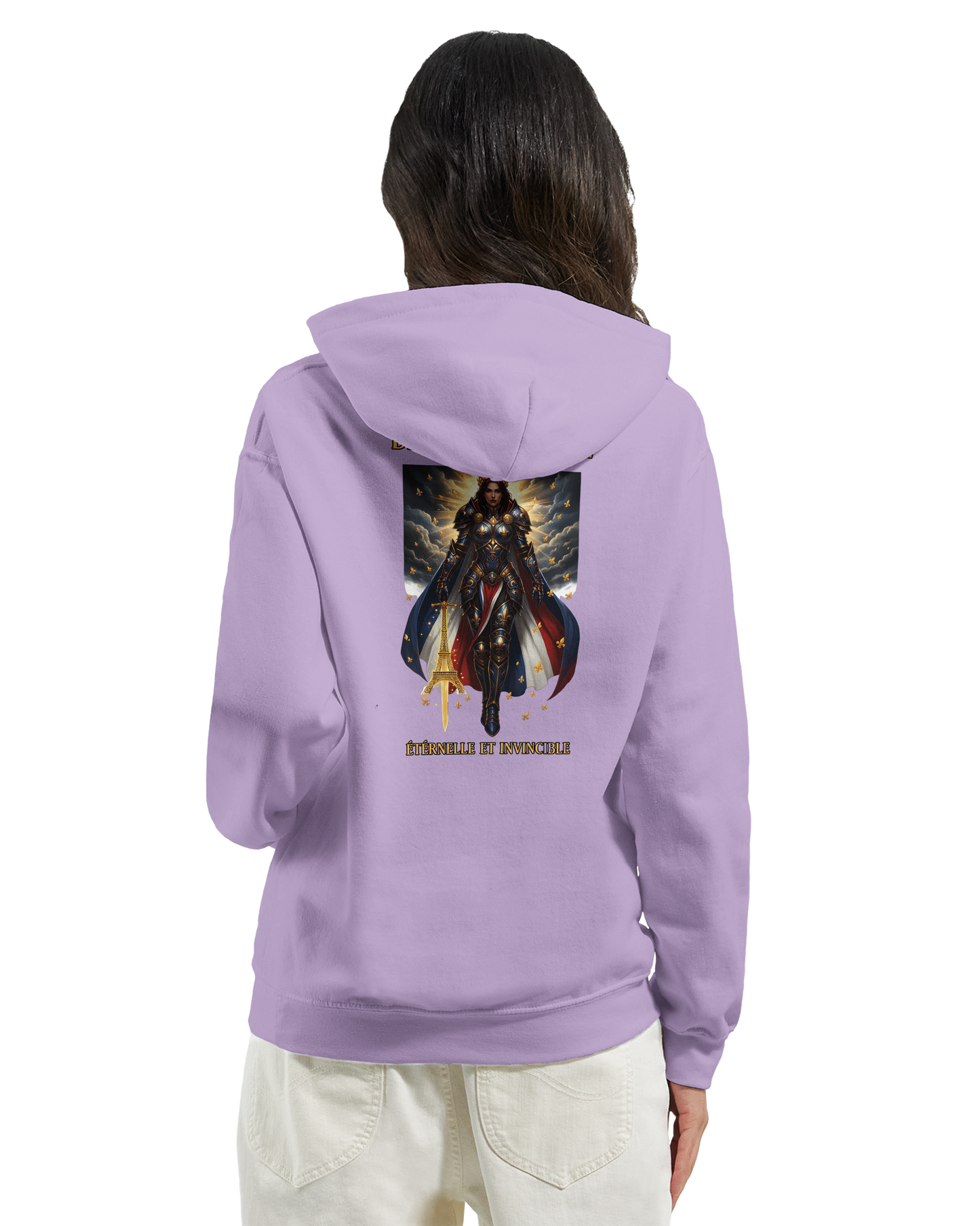 Damen-Kapuzenpullover „French Goddess“ im klassischen French-Stil | Gildan® 18500