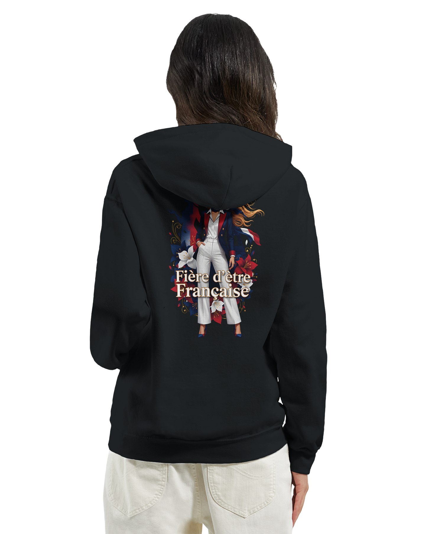 Sweat à capuche fière d'être française   – Doux, chaud et confortable pour l'hiver