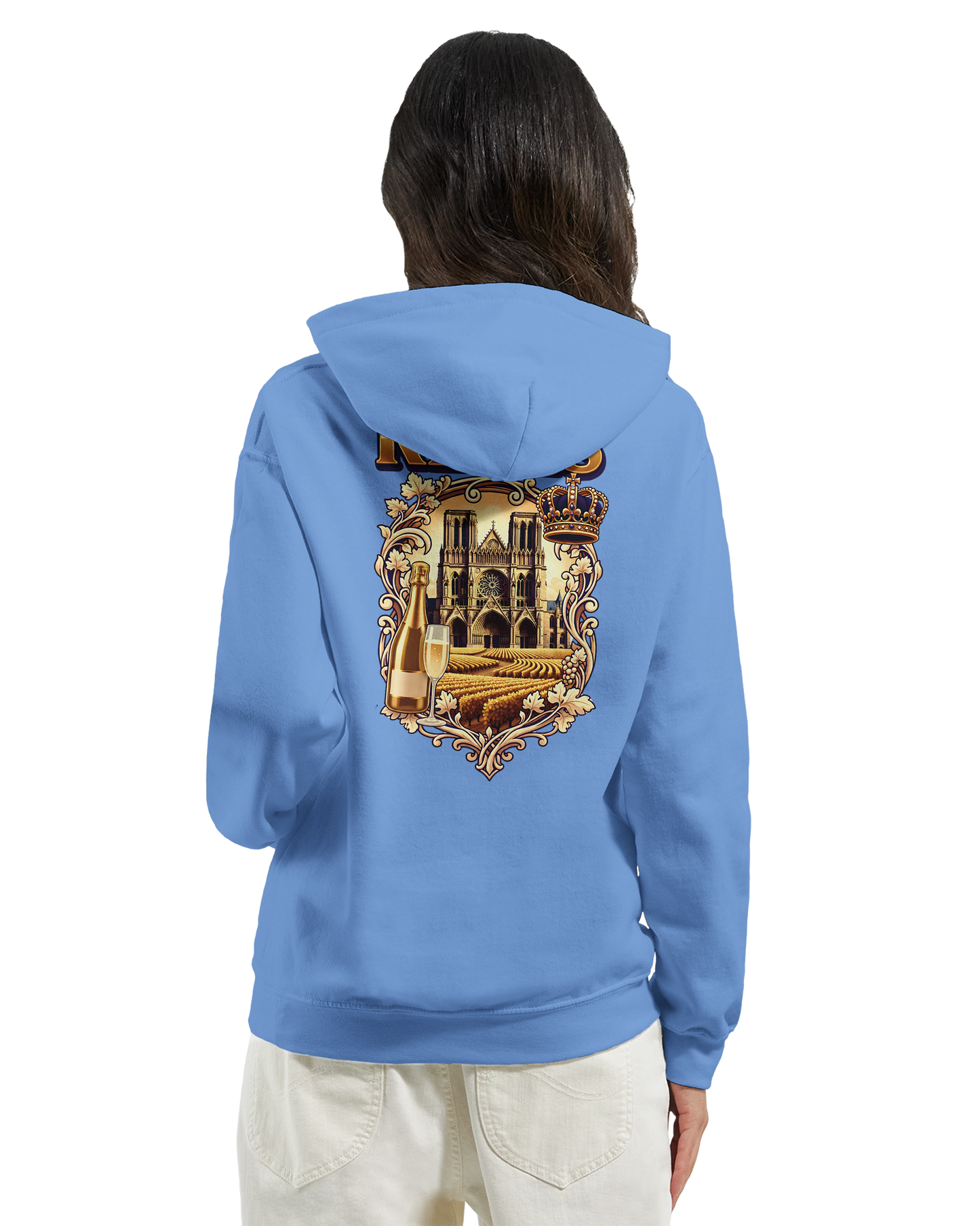 Sweat à capuche Reims – Hoodie unisexe classique style ville de France