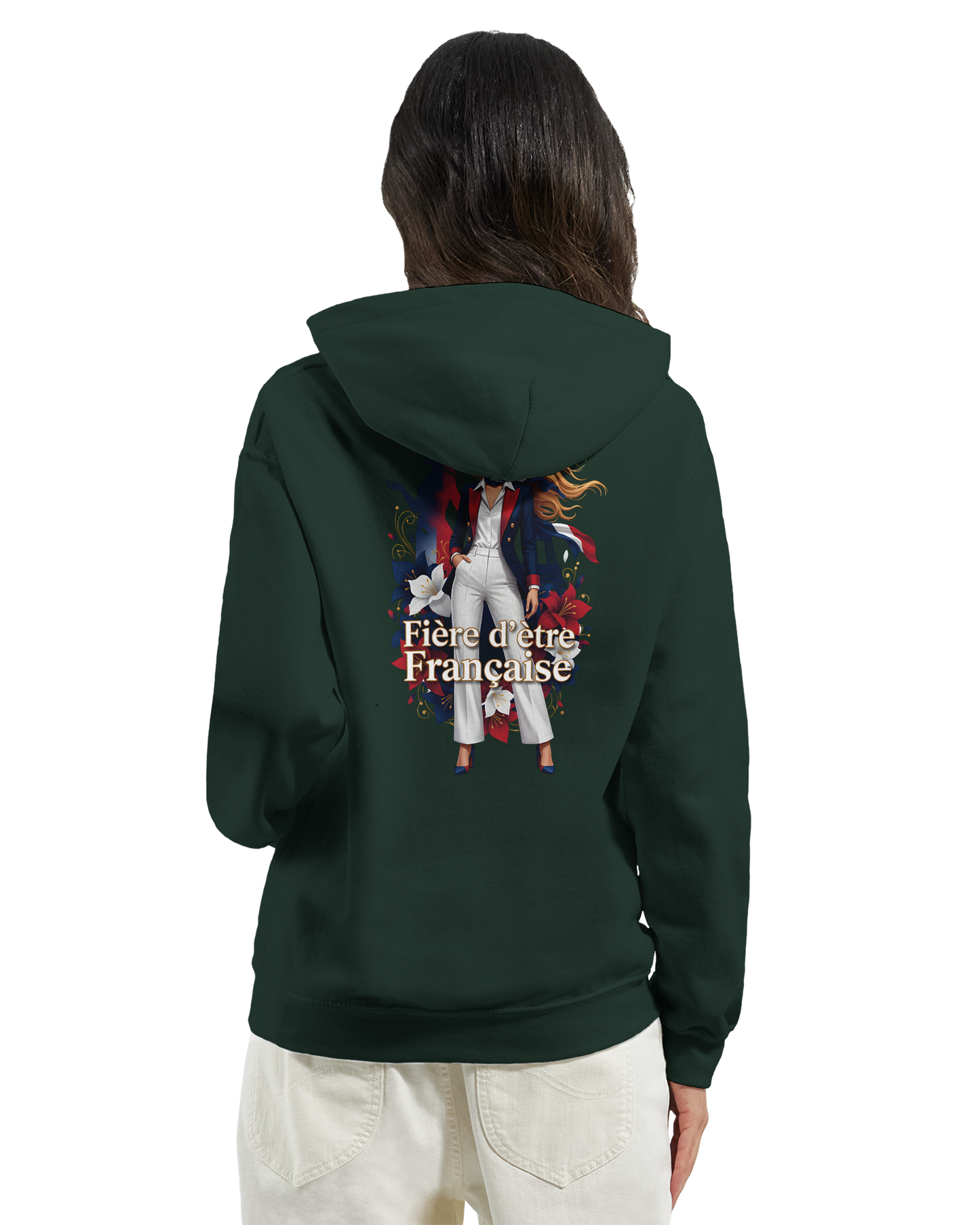 Sweat à capuche fière d'être française   – Doux, chaud et confortable pour l'hiver
