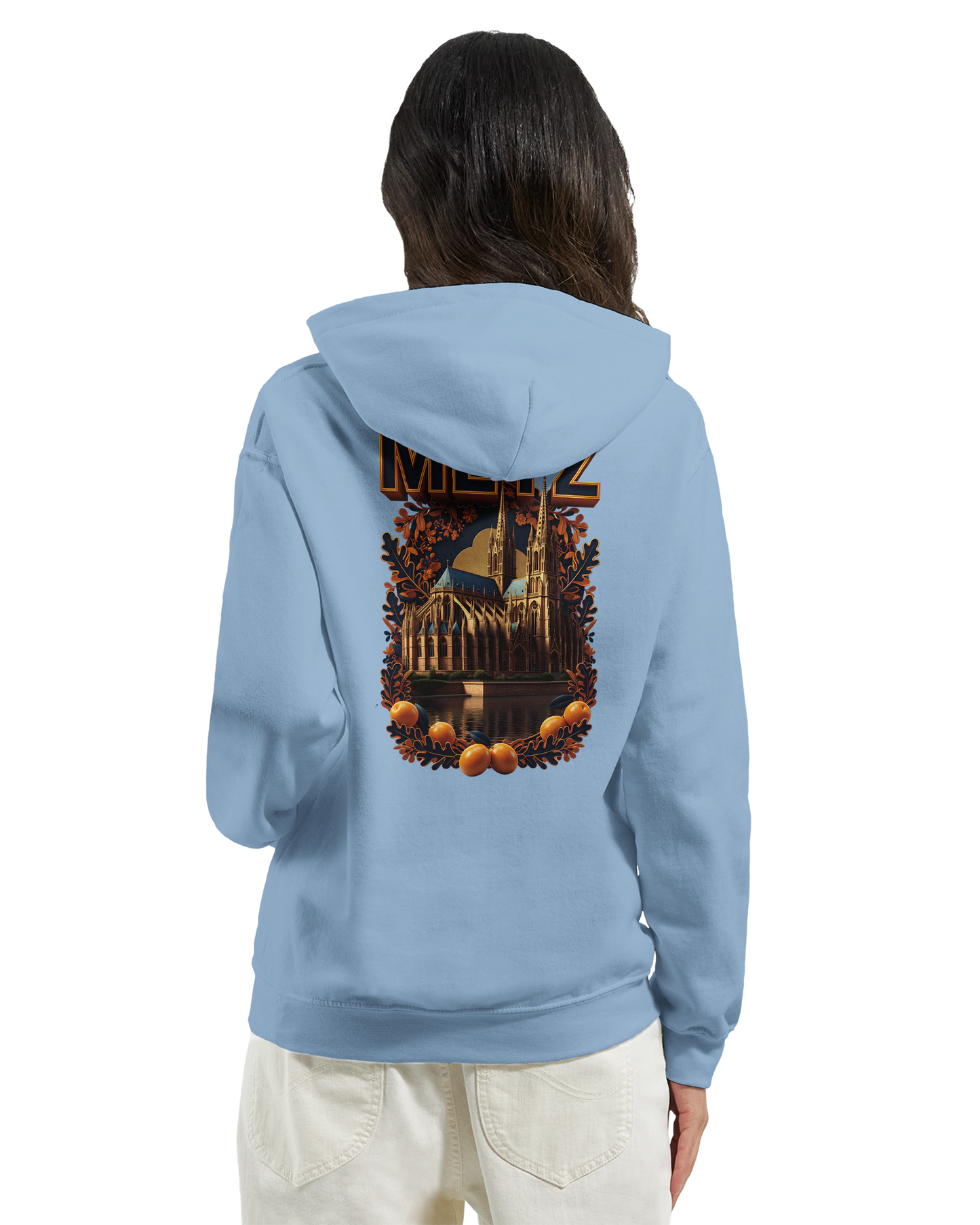 Unisex-Hoodie Metz Stadt Frankreich klassisch | Gildan® 18500
